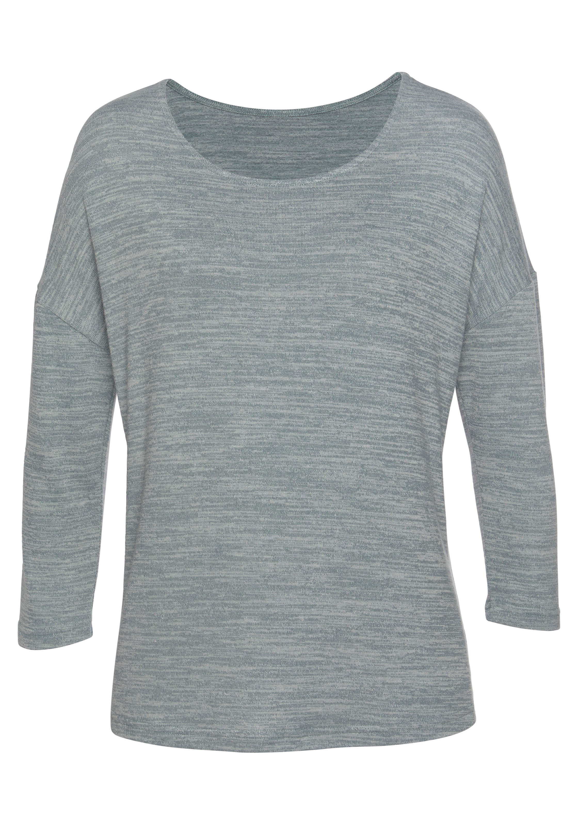 Vivance 3/4-Arm-Shirt »mit modischer Melange-Struktur«, aus leichter Strickqualität