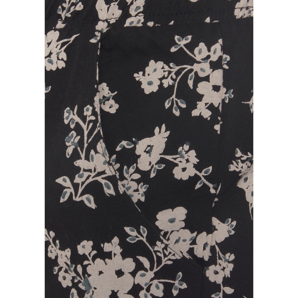 Vivance Dreams Pyjama, (2 tlg.), mit schönem Naturprint