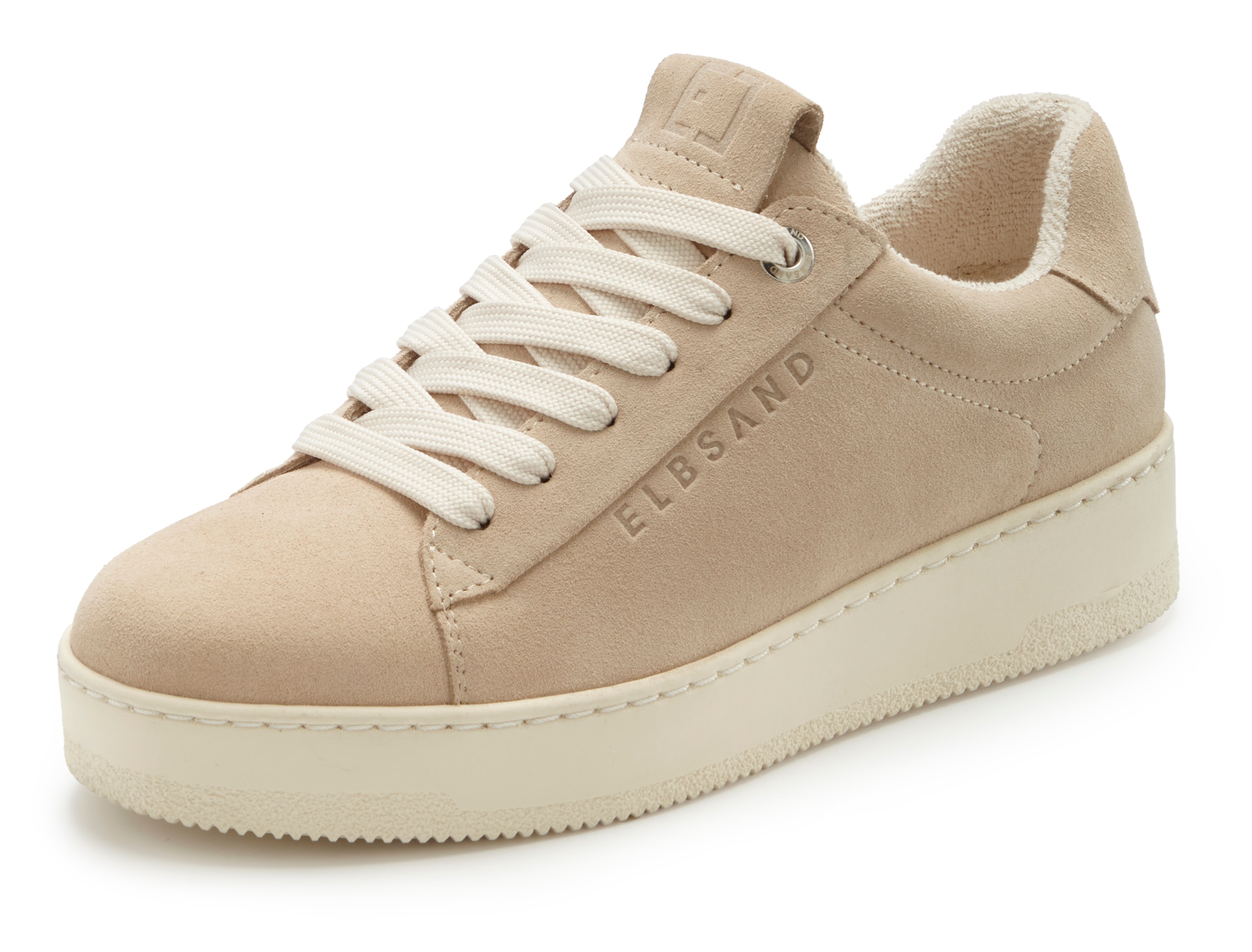 Elbsand Sneakers »Freizeitschuh, Lederschuh, Ledersneaker, Turnschuh, Schnürschuhe«  Schnürhalbschuhe aus Leder mit modischer Plateausohle