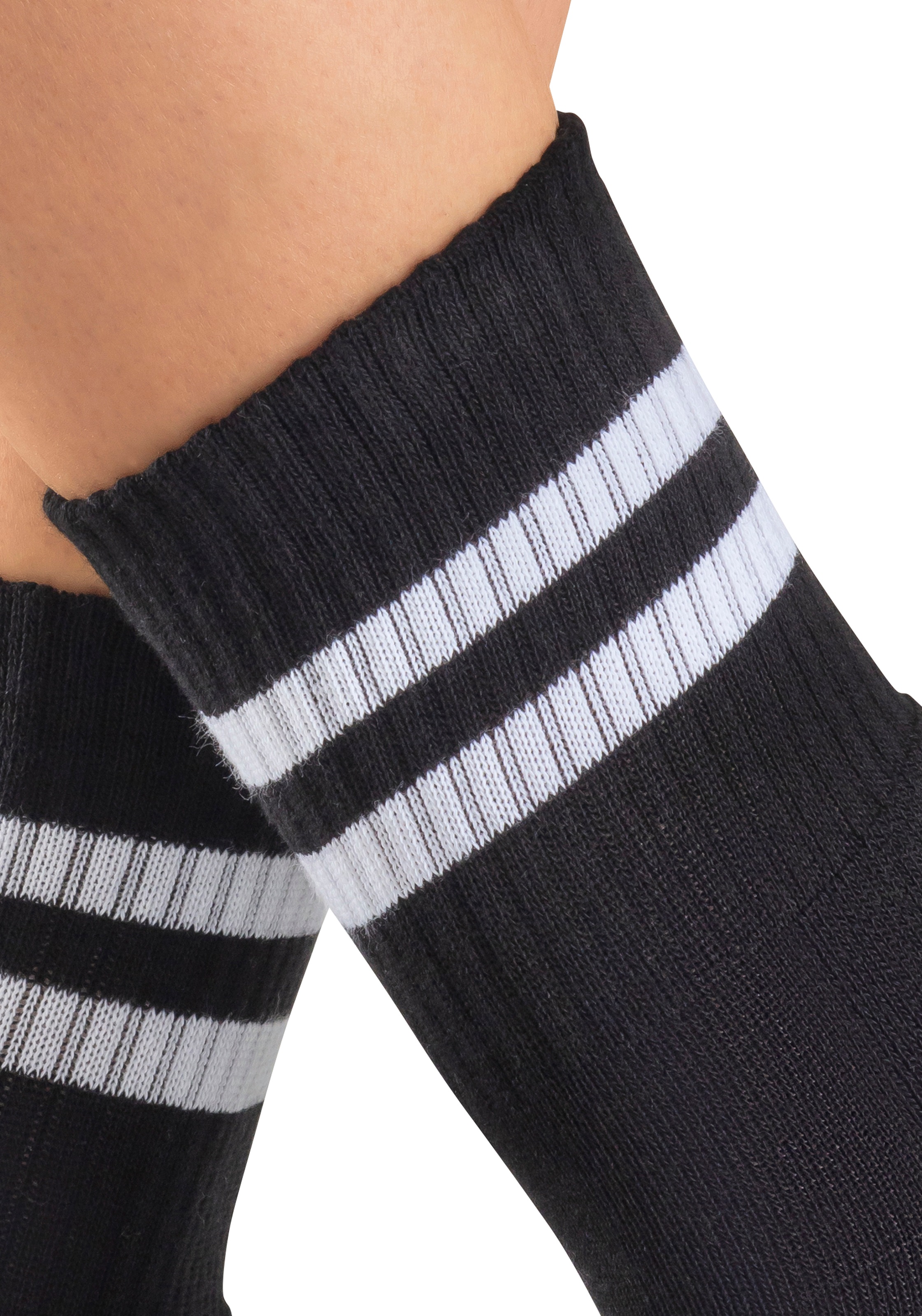 H.I.S Chaussettes de sport Paquet, 6 Couple tlg. klassische Tennissocken mit Streifen
