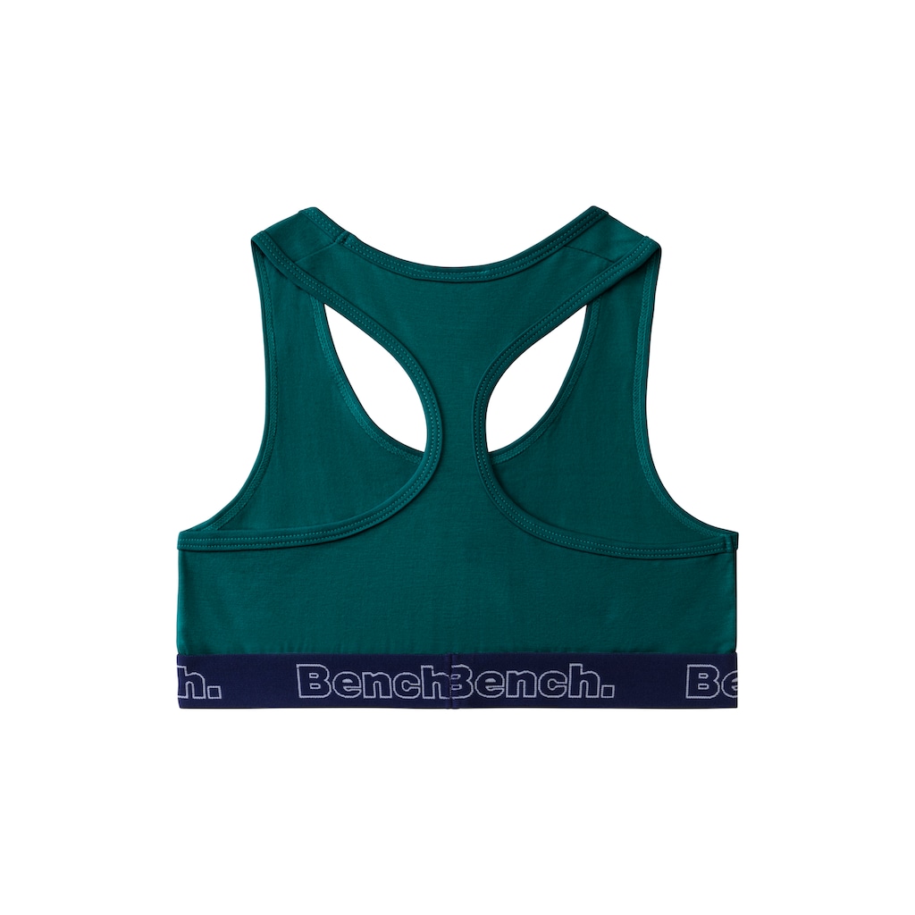 Bench. Bustier, mit kontrastfarbigem Bündchen und Racerback