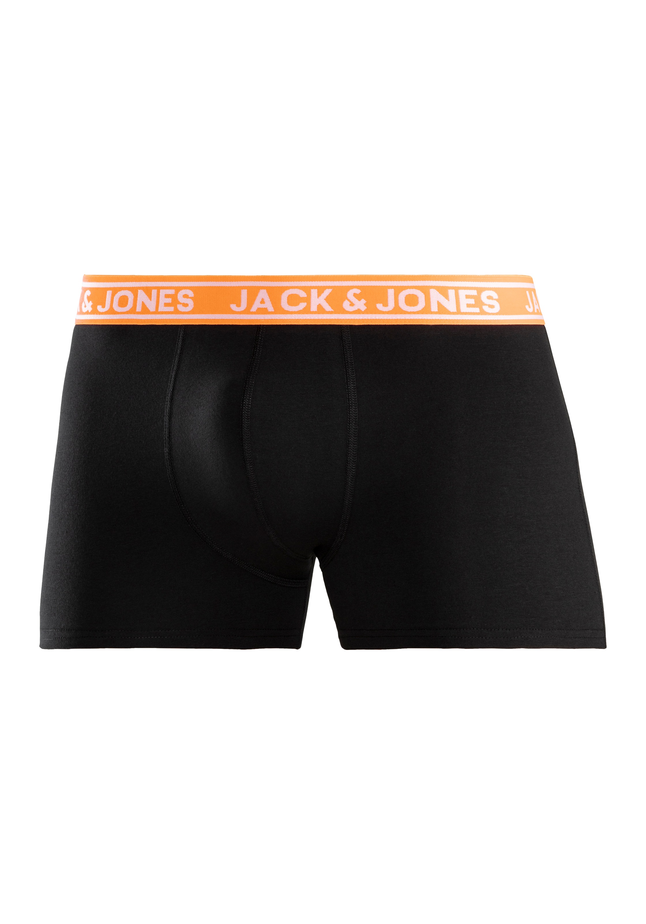 Jack & Jones Tronc »JACCRISP im 6er Pack mit Logobund und Stretchkomfort« Packung, 6 cuis unifarben mit Farbeinsatz, modisch, eng anliegend, Baumwollmischung