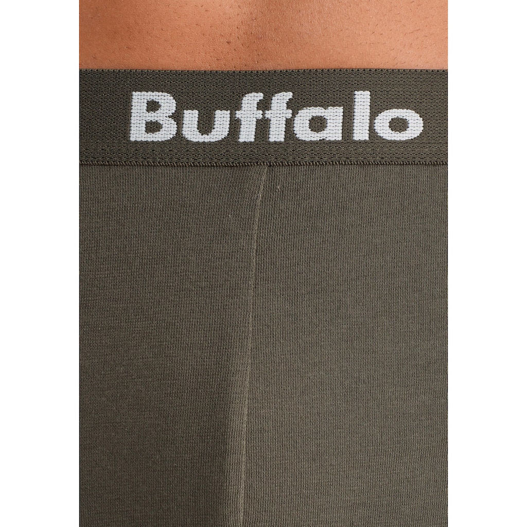 Buffalo Boxer »Boxershorts für Herren«, (Packung, 3 St.), mit Overlock-Nähten vorn