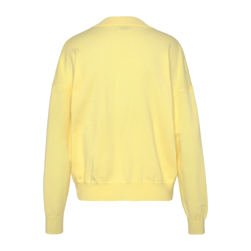 LASCANA Strickjacke, in kurzer Form, Loungewear