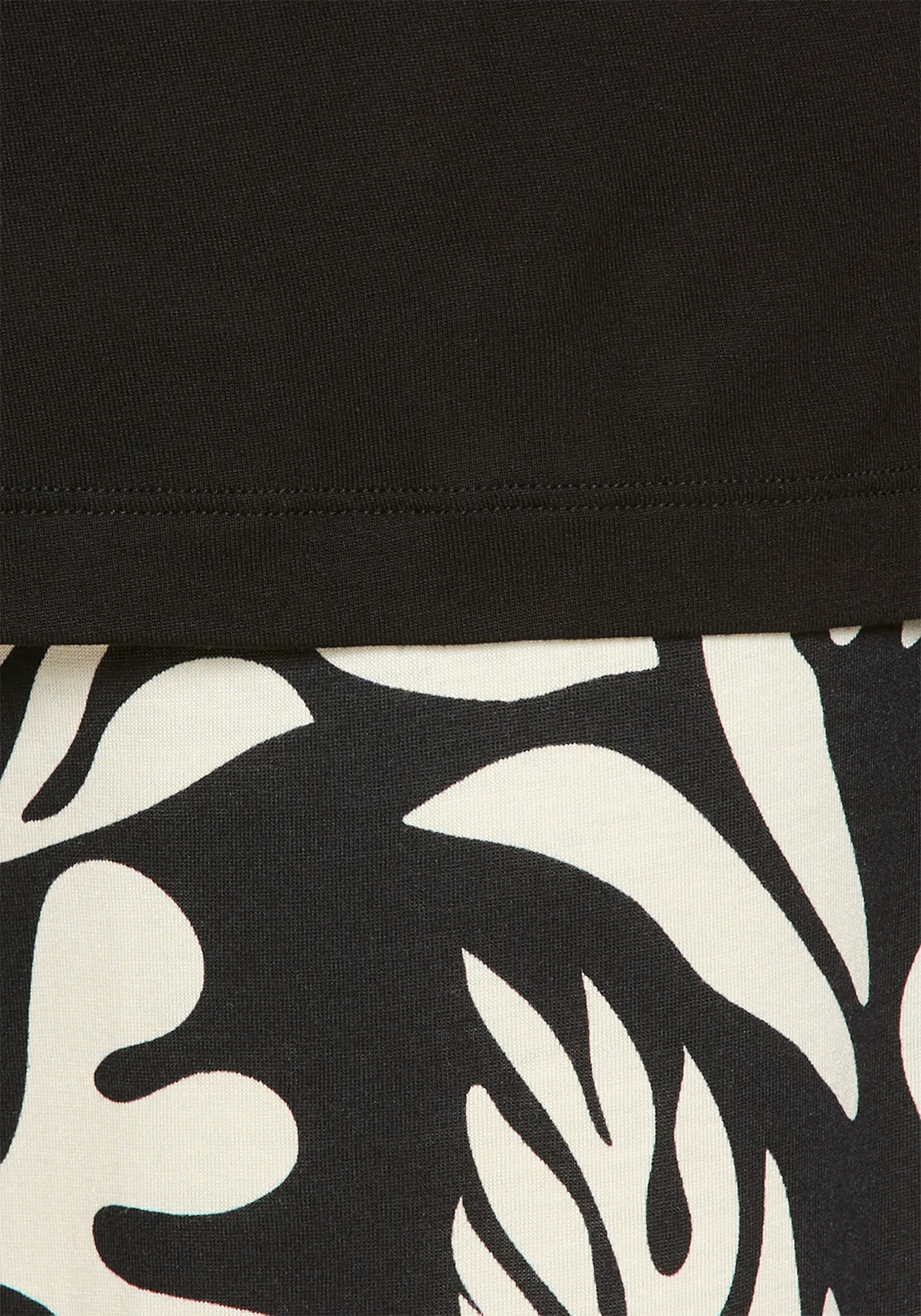 French Connection Pyjama 2 im zeitlosen Schwarz-Weiss-Look