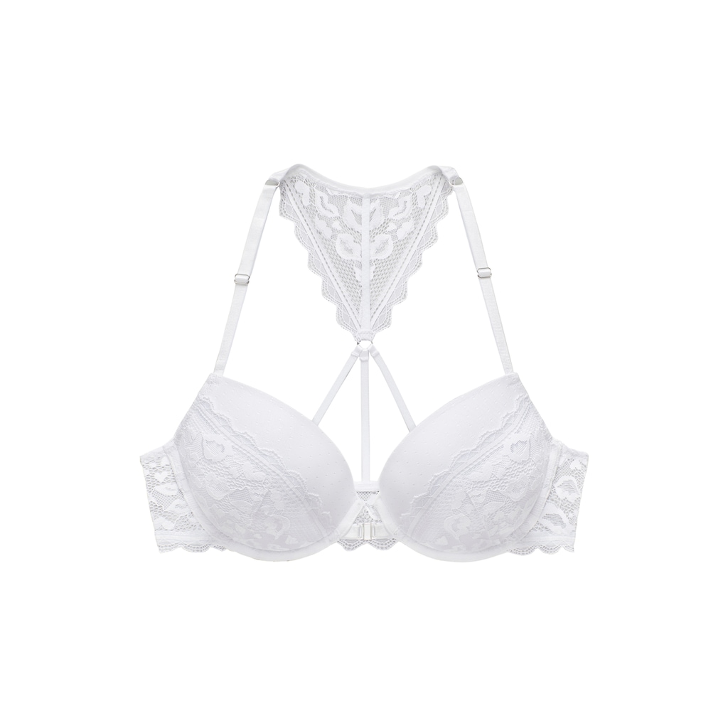 Vivance Push-up-BH, mit Spitze in Kussmund-Optik mit Neckholder-Träger, Dessous