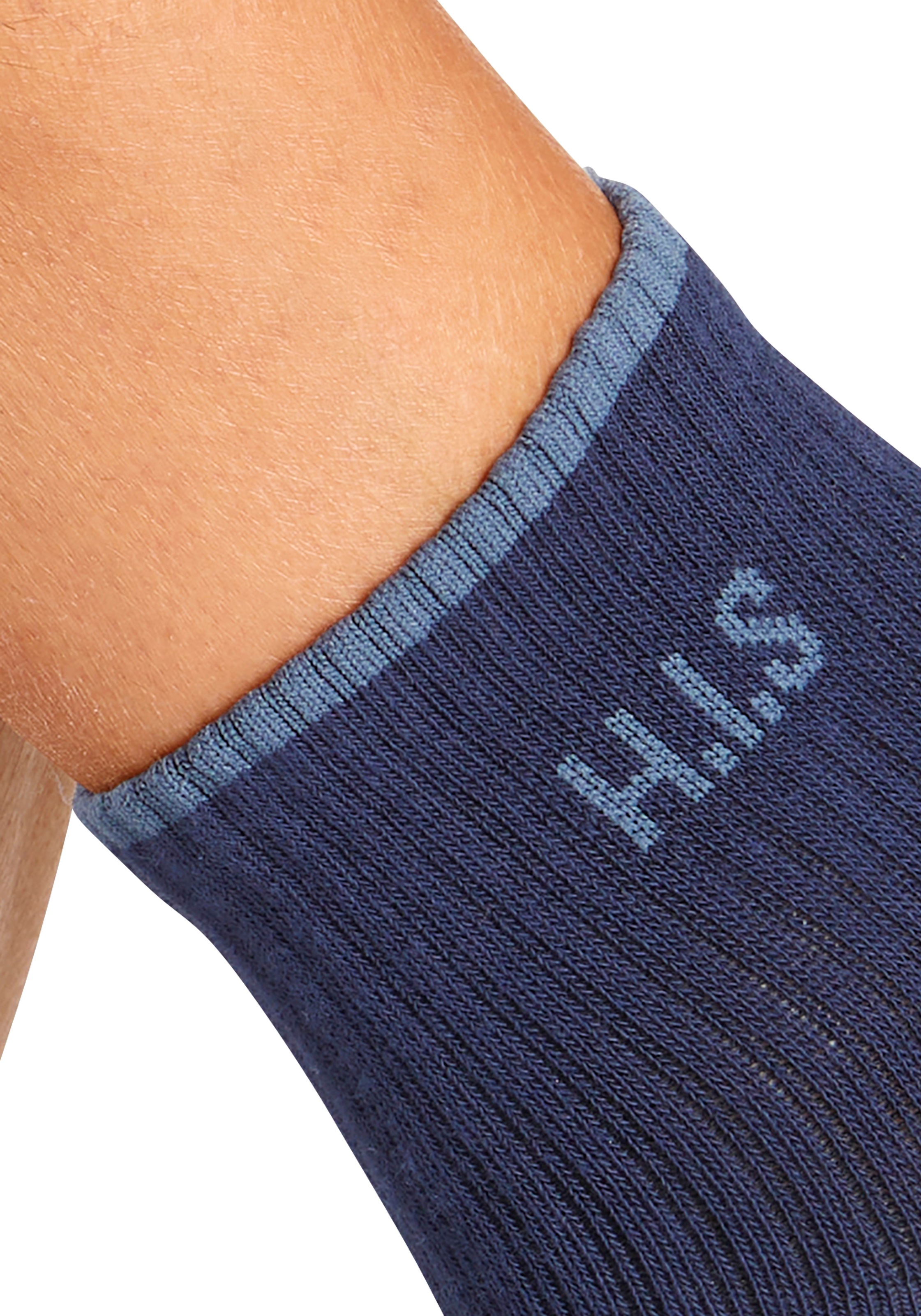 H.I.S Chaussettes de sport Packung, 6 Couple tlg. Kurzsocken mit Frottee & verstärkten Belastungszonen