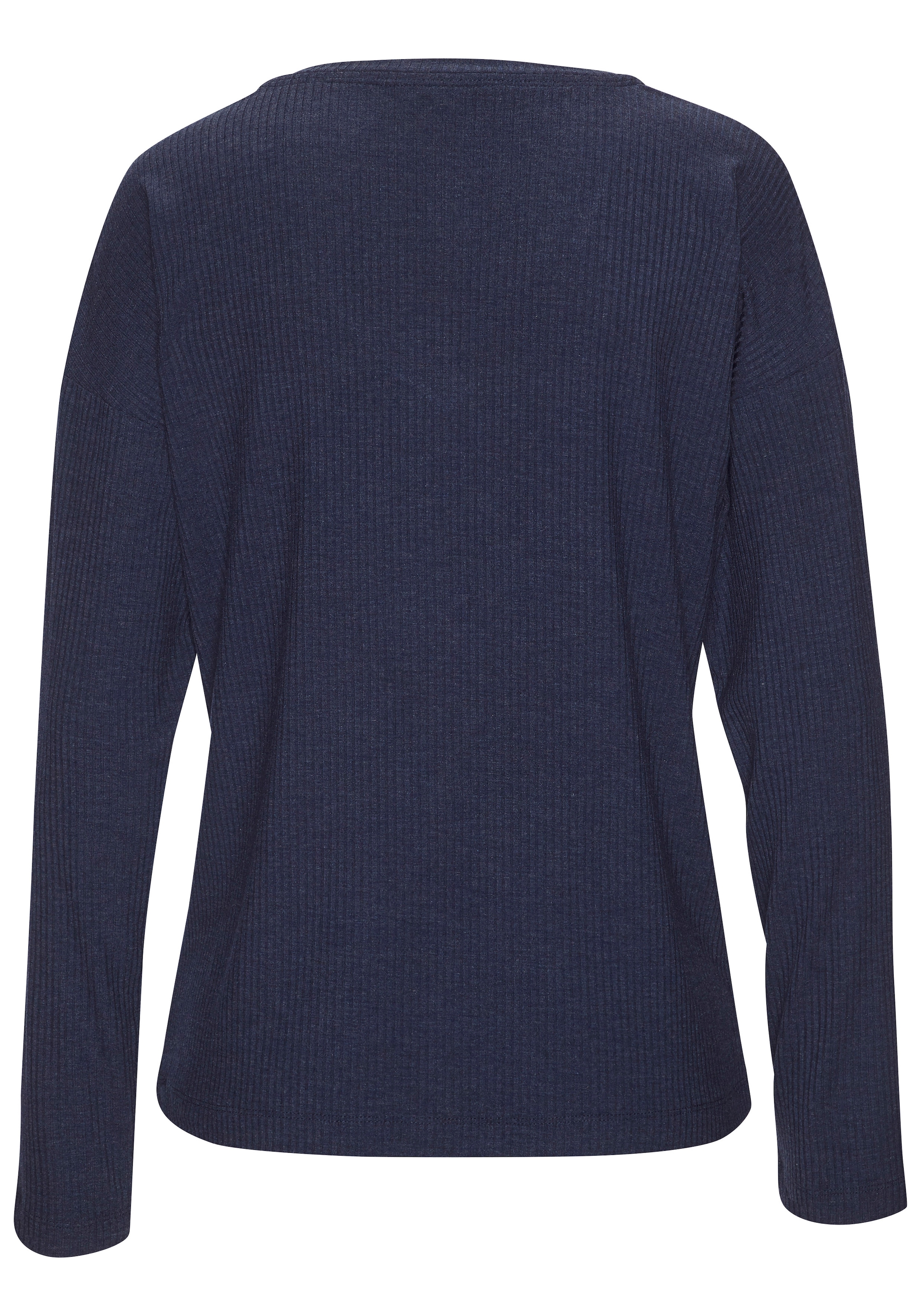 s.Oliver Pyjamaoberteil 1-teilig,  aus weicher Rippqualität