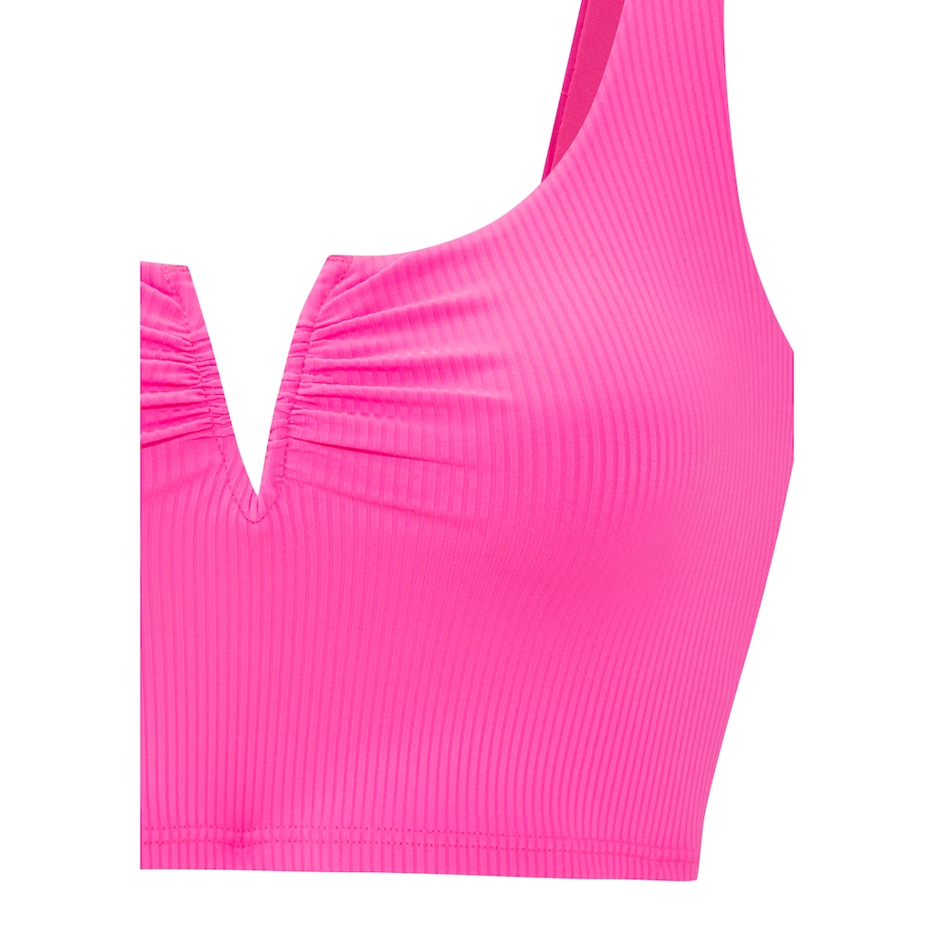Venice Beach Crop-Bikini-Top »Lucky«, mit V-Bügel Detail vorne
