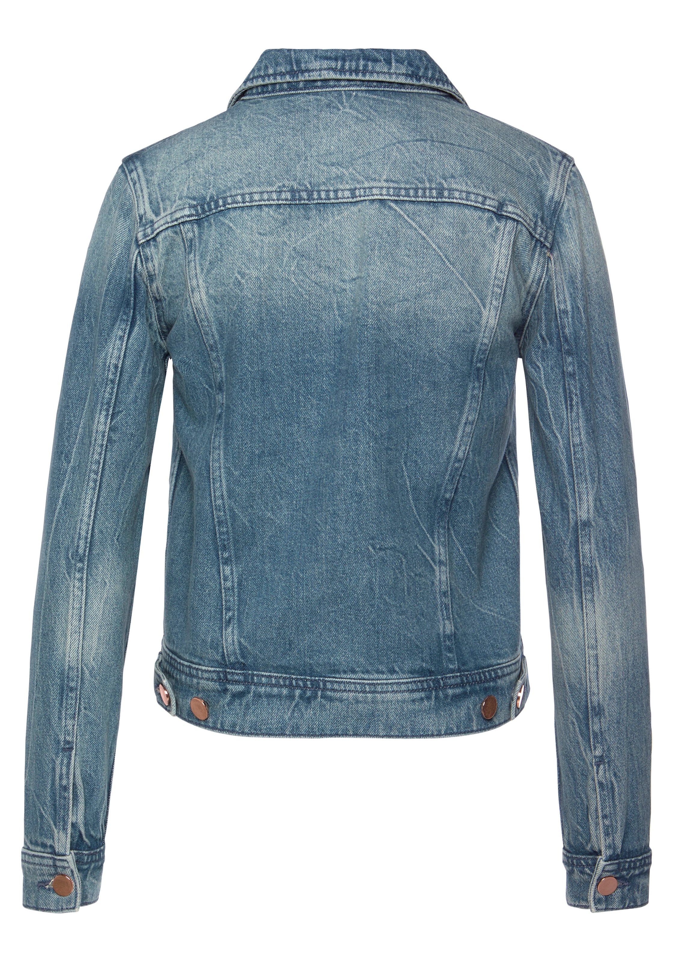 LASCANA Jeansjacke, mit zwei Pattentaschen, Denimjacke aus Baumwolle, Sommerjacke