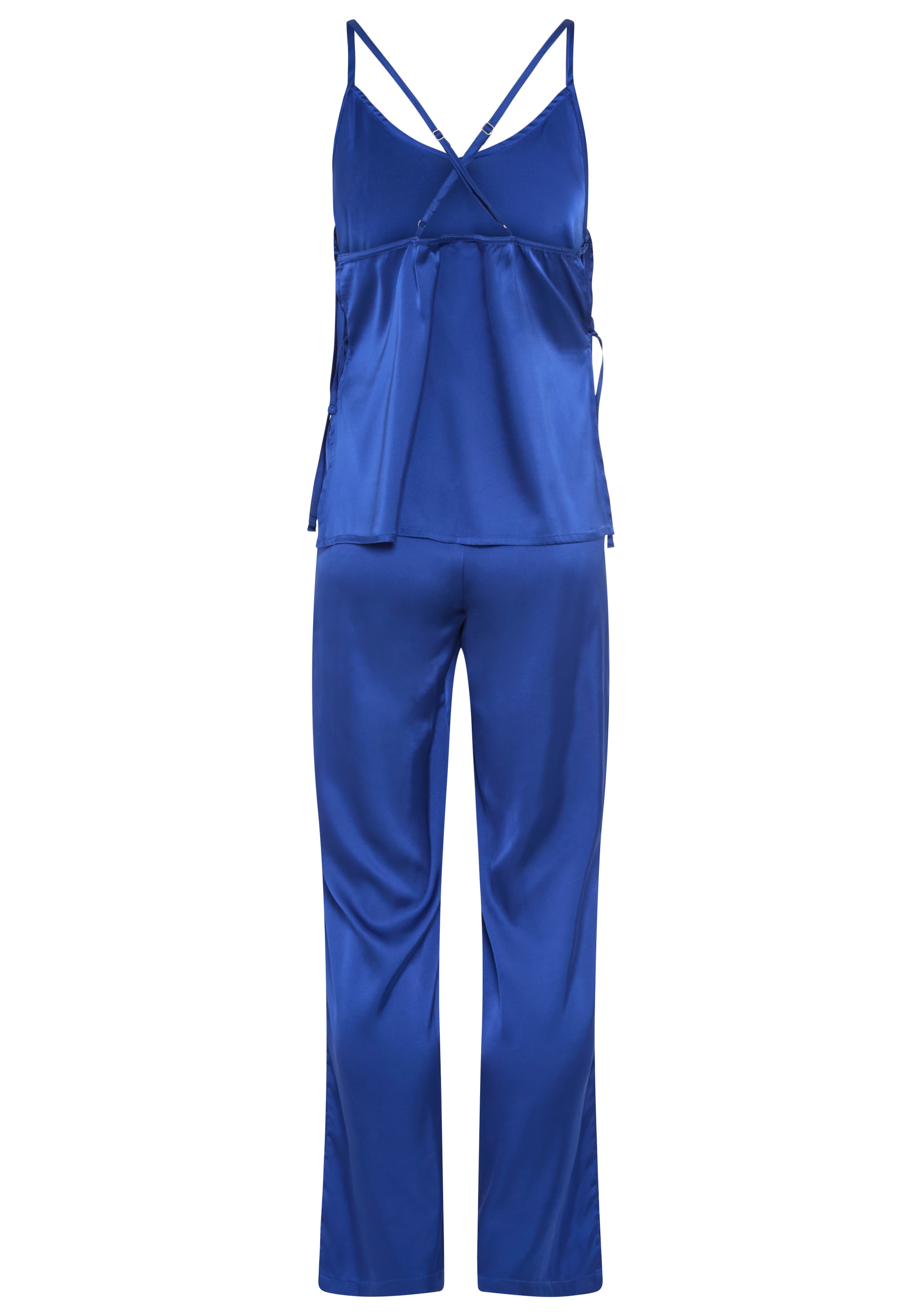 LASCANA Pyjama Set, 2 tlg. mit seitlichen Bändern zum Verschliessen