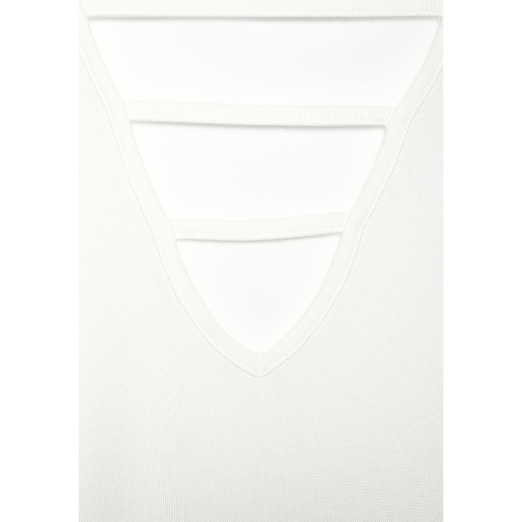 LASCANA Tanktop, mit Zierbändern, Jerseytop, modisches Damentop