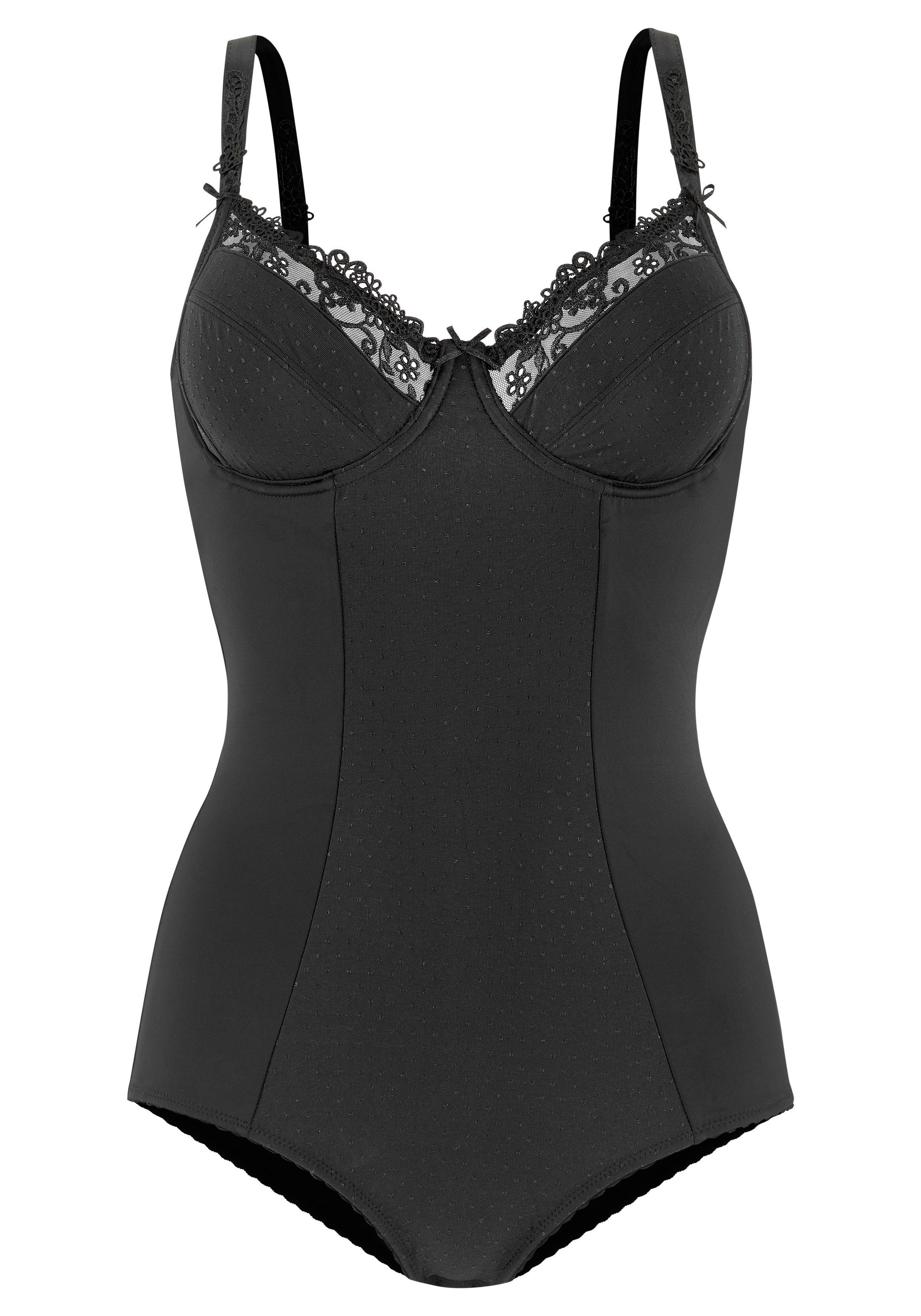 Nuance by Lascana Body mit Bügel und Stickereispitze, Dessous