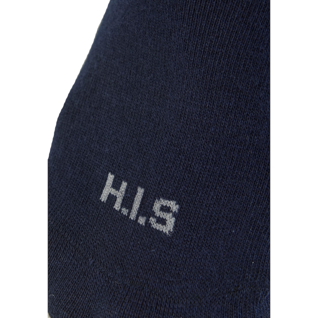 H.I.S Kurzsocken, (Packung, 3 Paar), zweimal uni, einmal meliert