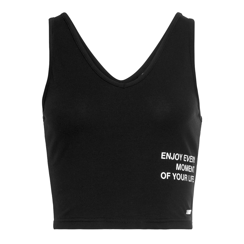 Buffalo Tanktop, mit Statement Druck