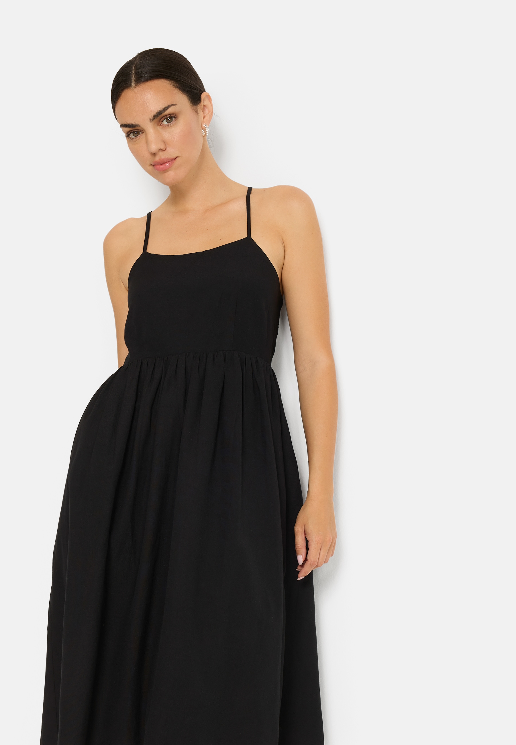LSCN by LASCANA Robe midi Sans poches mit tiefem Rückenausschnitt, Sommerkleid