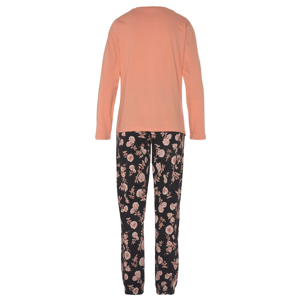 Vivance Dreams Pyjama, (2 tlg.), mit schönem Naturprint