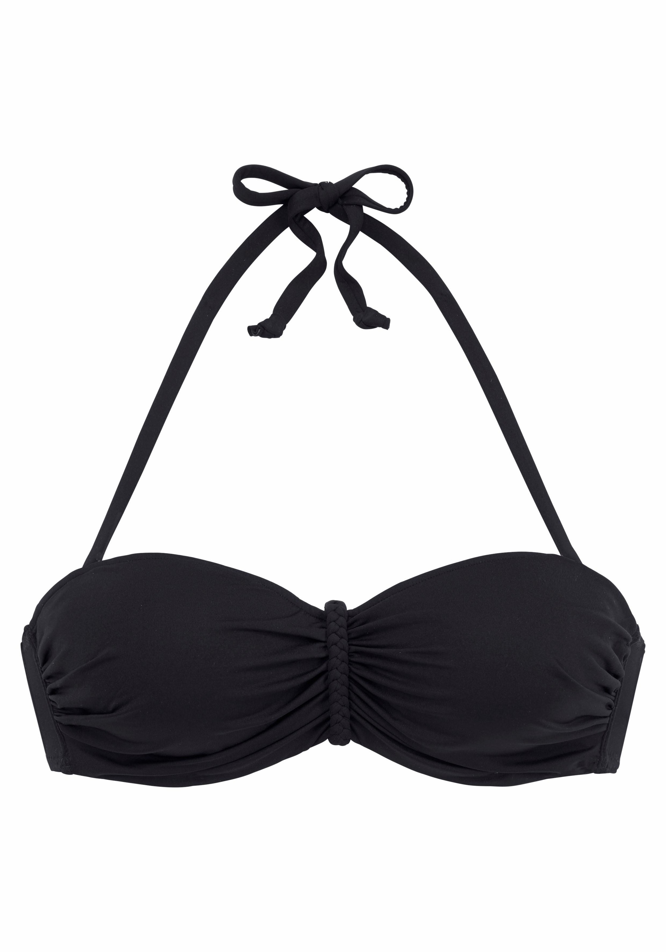 Buffalo Bügel-Bandeau-Bikini-Top "Happy" mit geflochtenem Detail