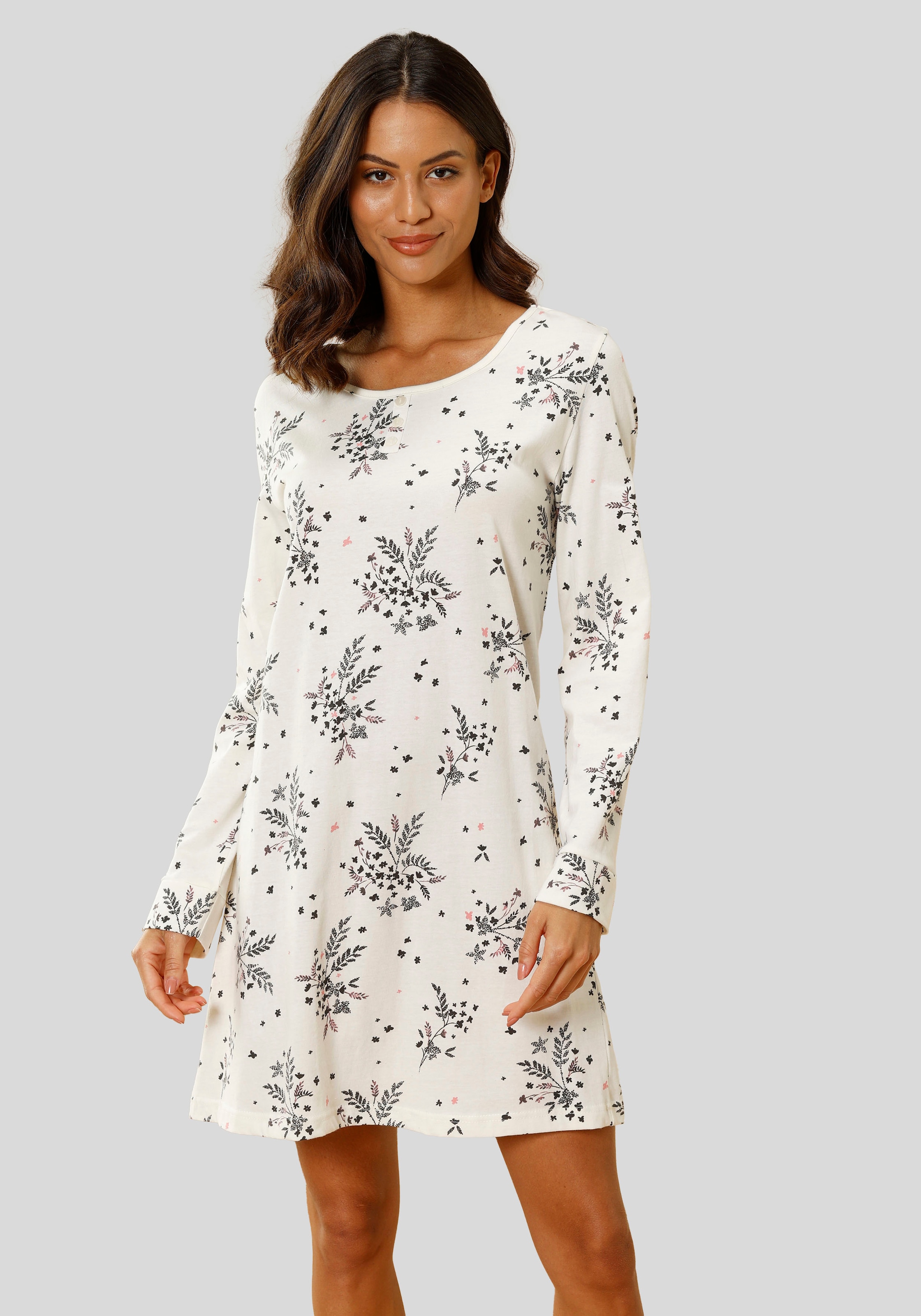 Vivance Dreams Nachthemd mit feinem Blumenprint