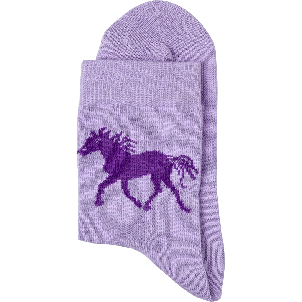 H.I.S Socken, (Packung, 5 Paar), mit Pferdemotiven