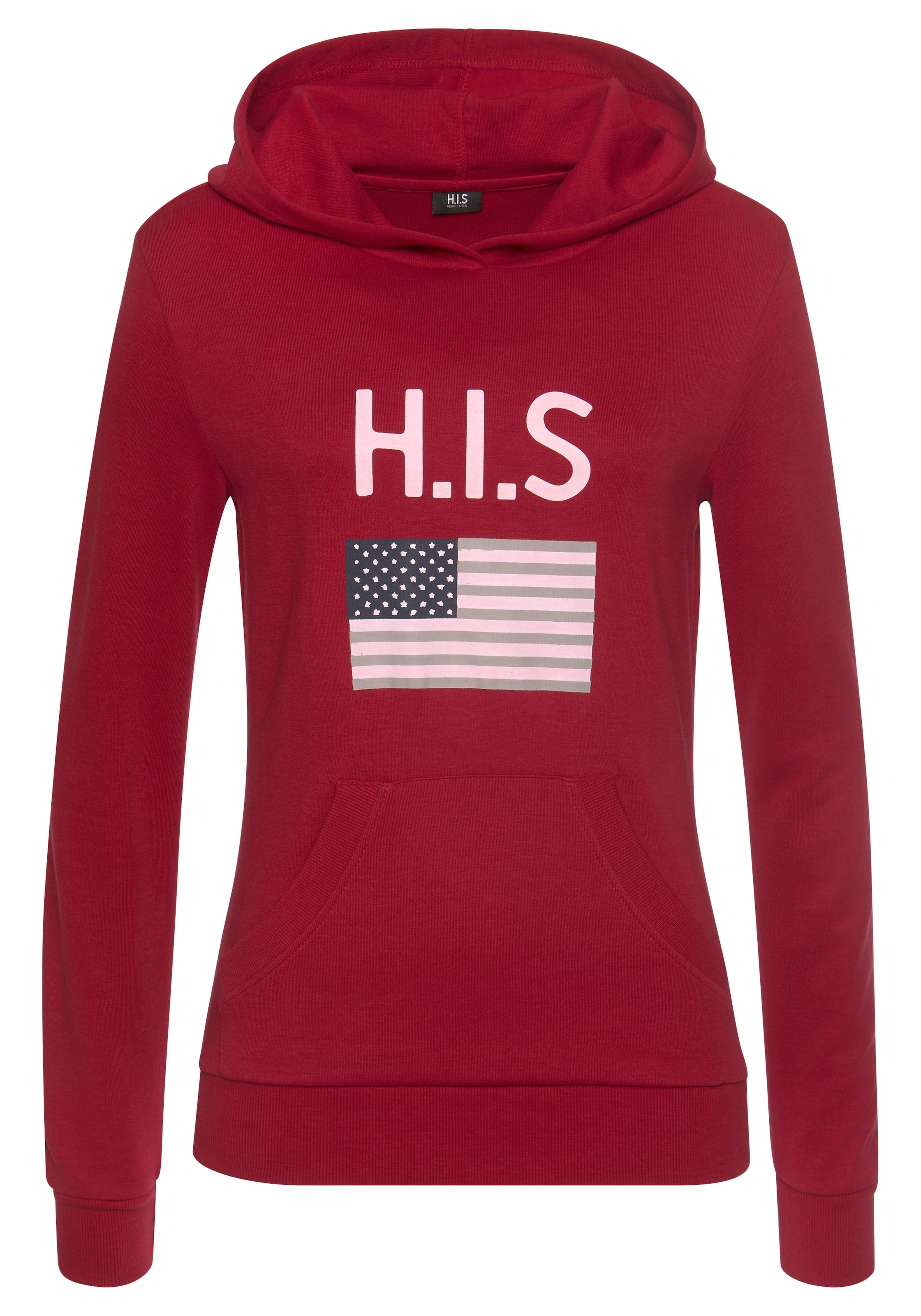 H.I.S Kapuzensweatshirt mit Logodruck und Kängurutasche, Loungeanzug, Hoodie