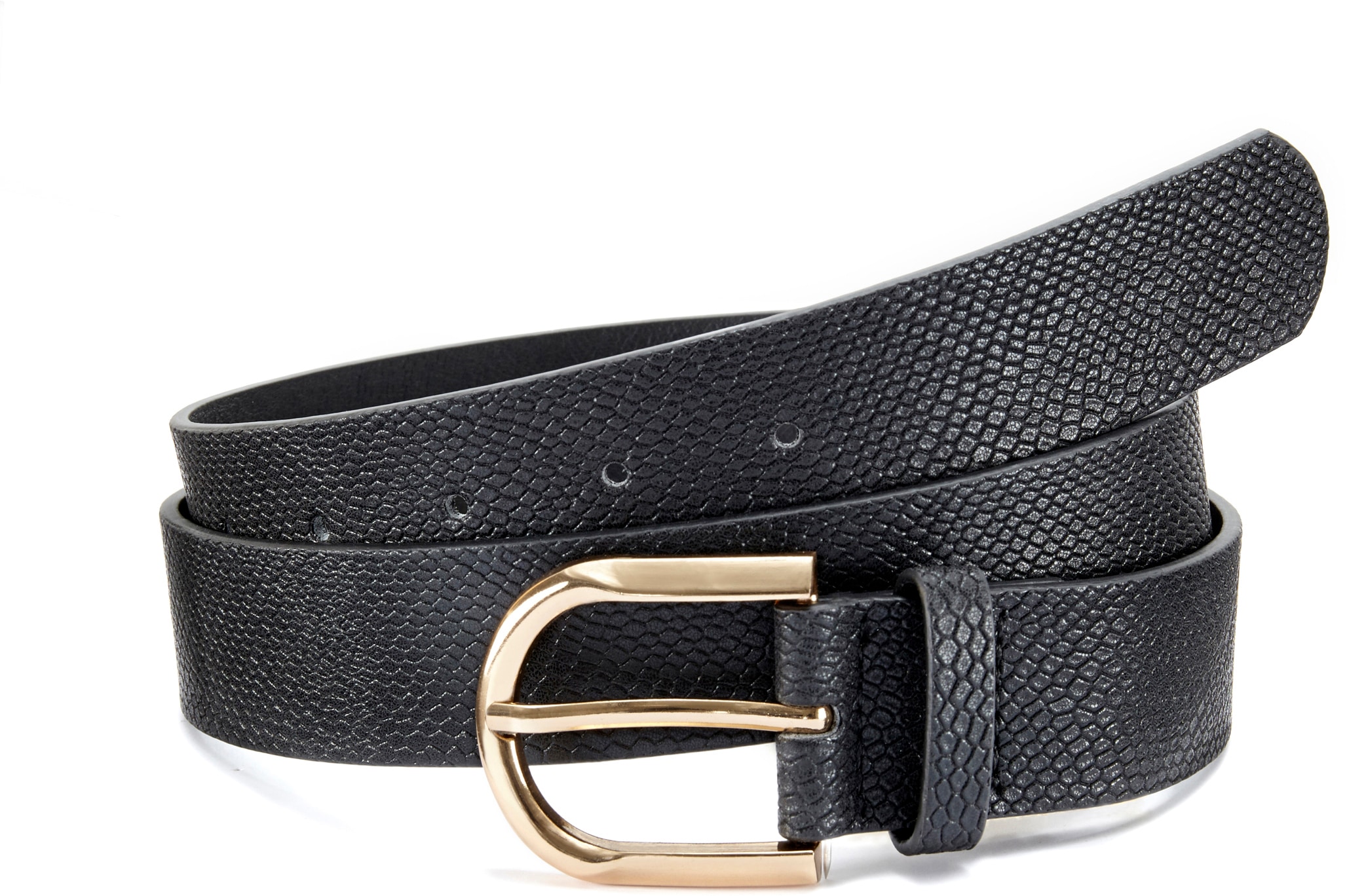 LASCANA Hüftgürtel »Hosengürtel«, im Metallic-Look, Gürtel, Jeansgürtel