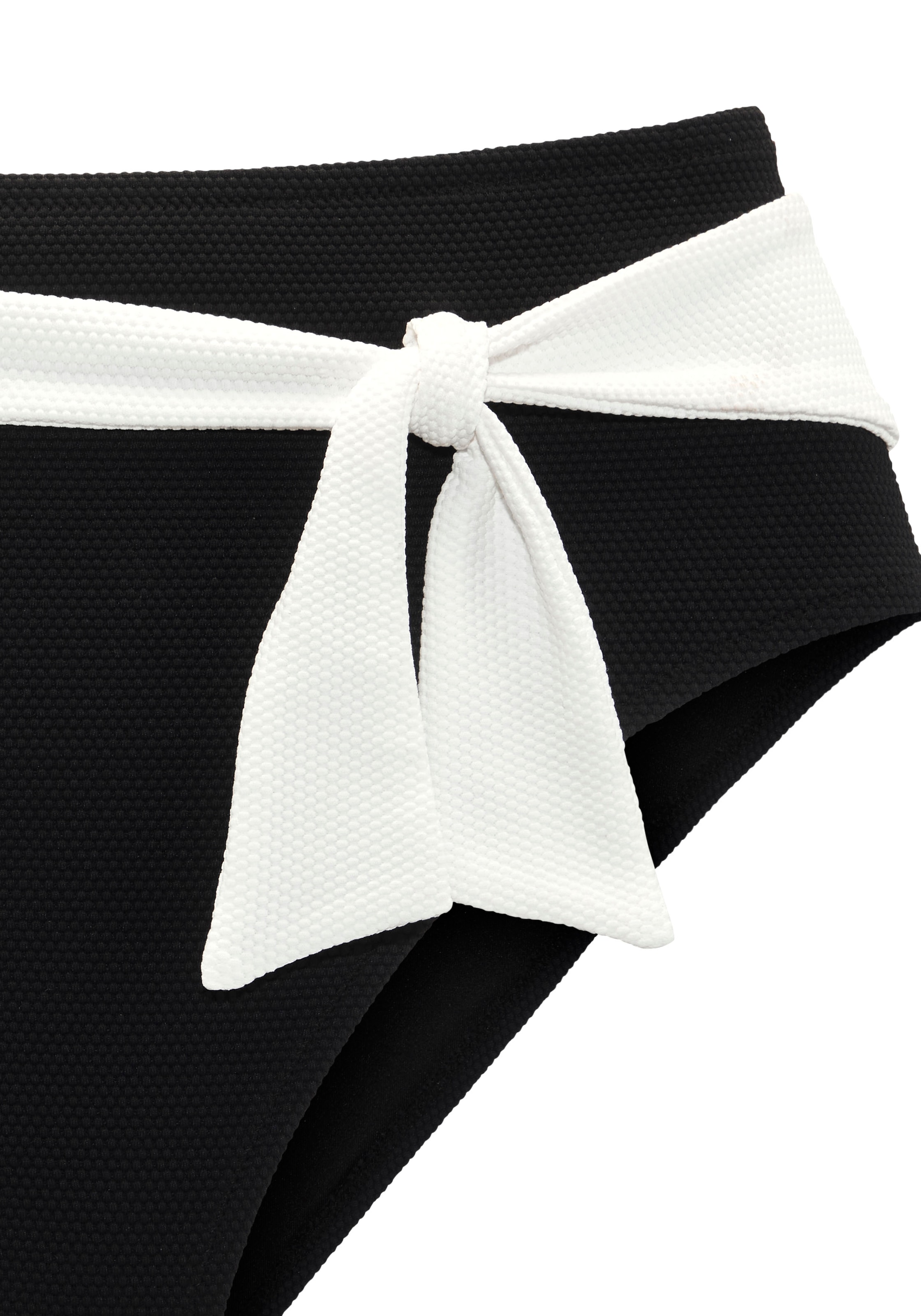 LASCANA Pantalon de bikini taille haute »Chic« aus eleganter Strukturware