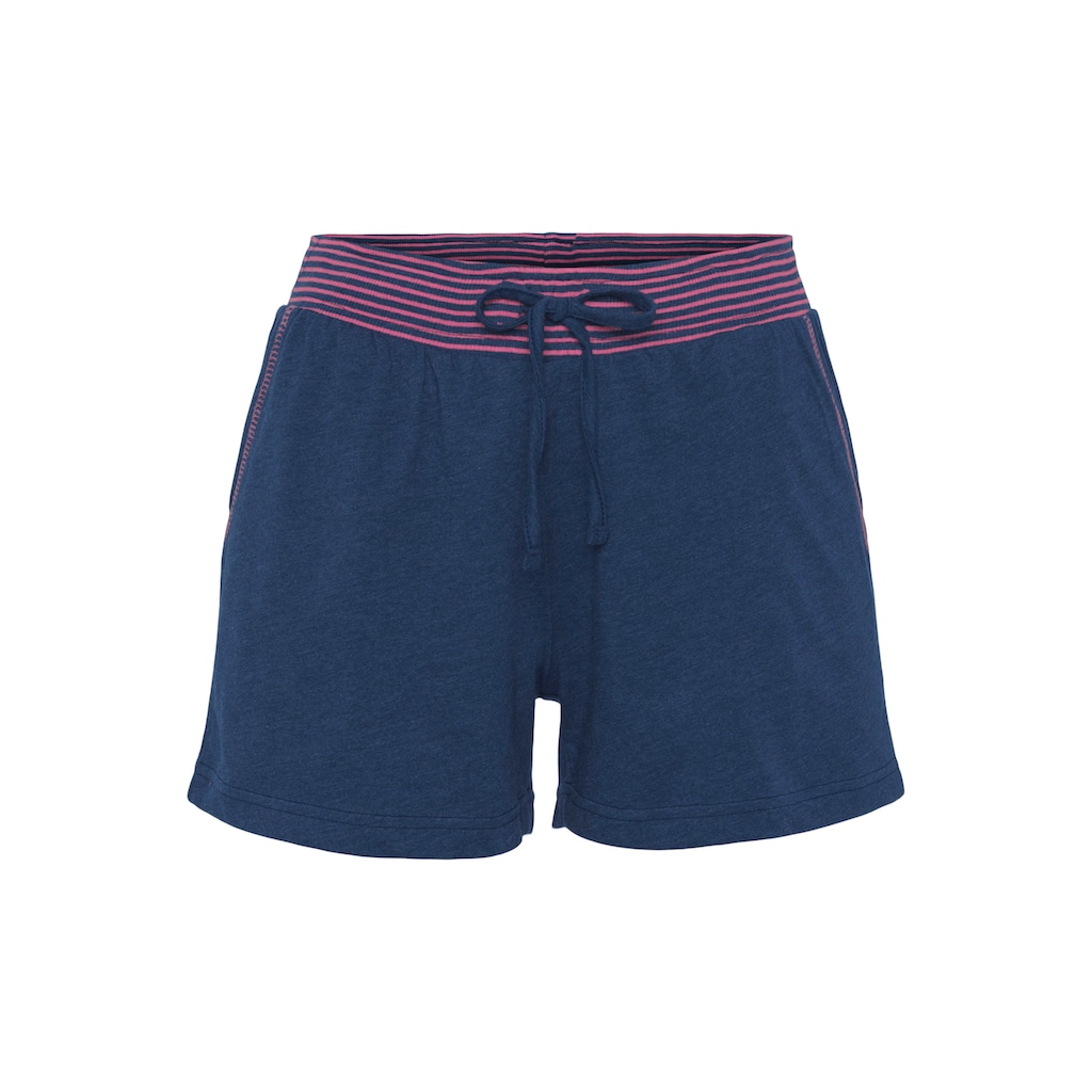 Vivance Dreams Shorty, (2 tlg.), mit dekorativen Flatlock-Nähten in Neonfarben