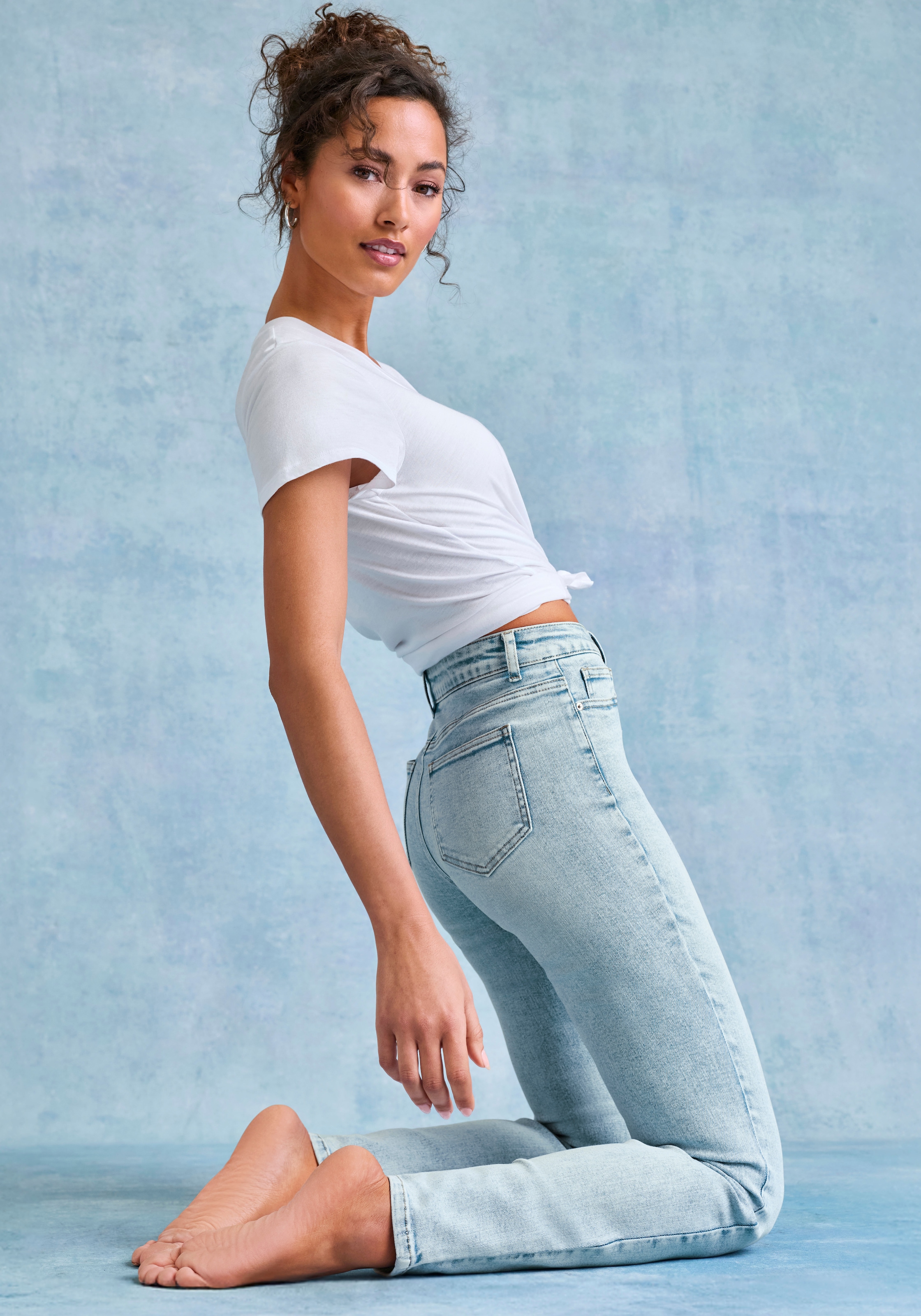 French Connection Jeans skinny »mit Used-Waschung und klassischem 5-Pocket-Design« forme étroite, jeans skinny, jeans stretch, matière élastique
