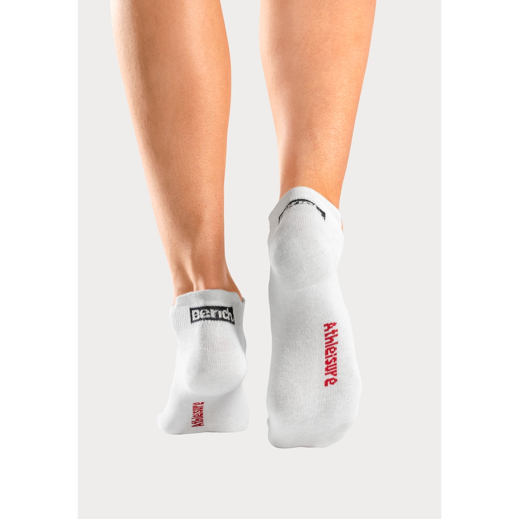 Bench. Sneakersocken, (Packung, 6 Paar), mit Lüftungskanälen in Netzstruktur