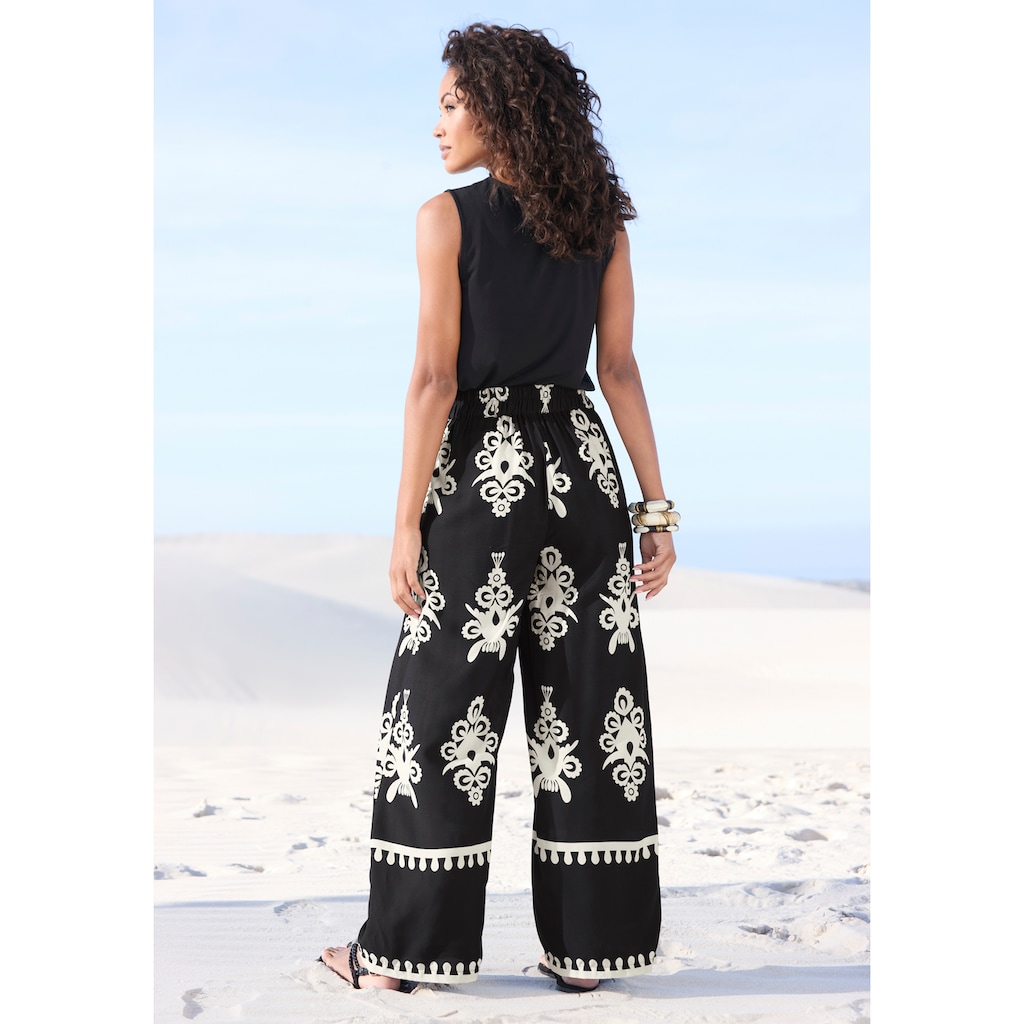 LASCANA Palazzohose, mit Ethnoprint, Sommerhose