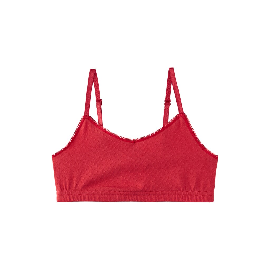 Buffalo Set: Bustier, (Set, 4 tlg., mit Slip), mit schöner Spitzenkante