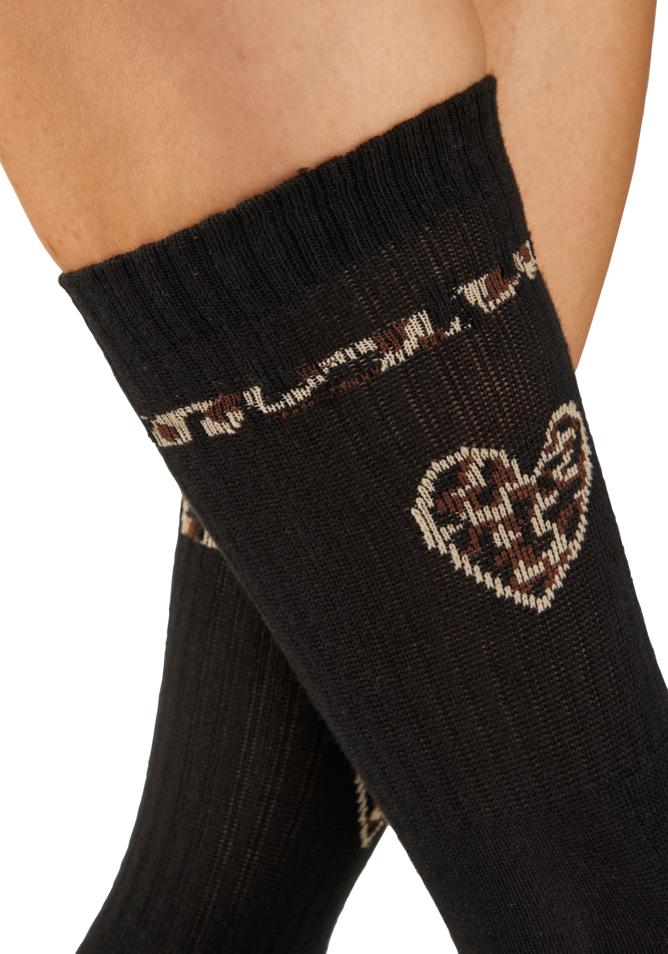 Buffalo Chaussettes de tennis »Damen Fussfrottee Sportsocken; modisch« Paquet, 5 Couple tlg. dans différents motifs animaliers