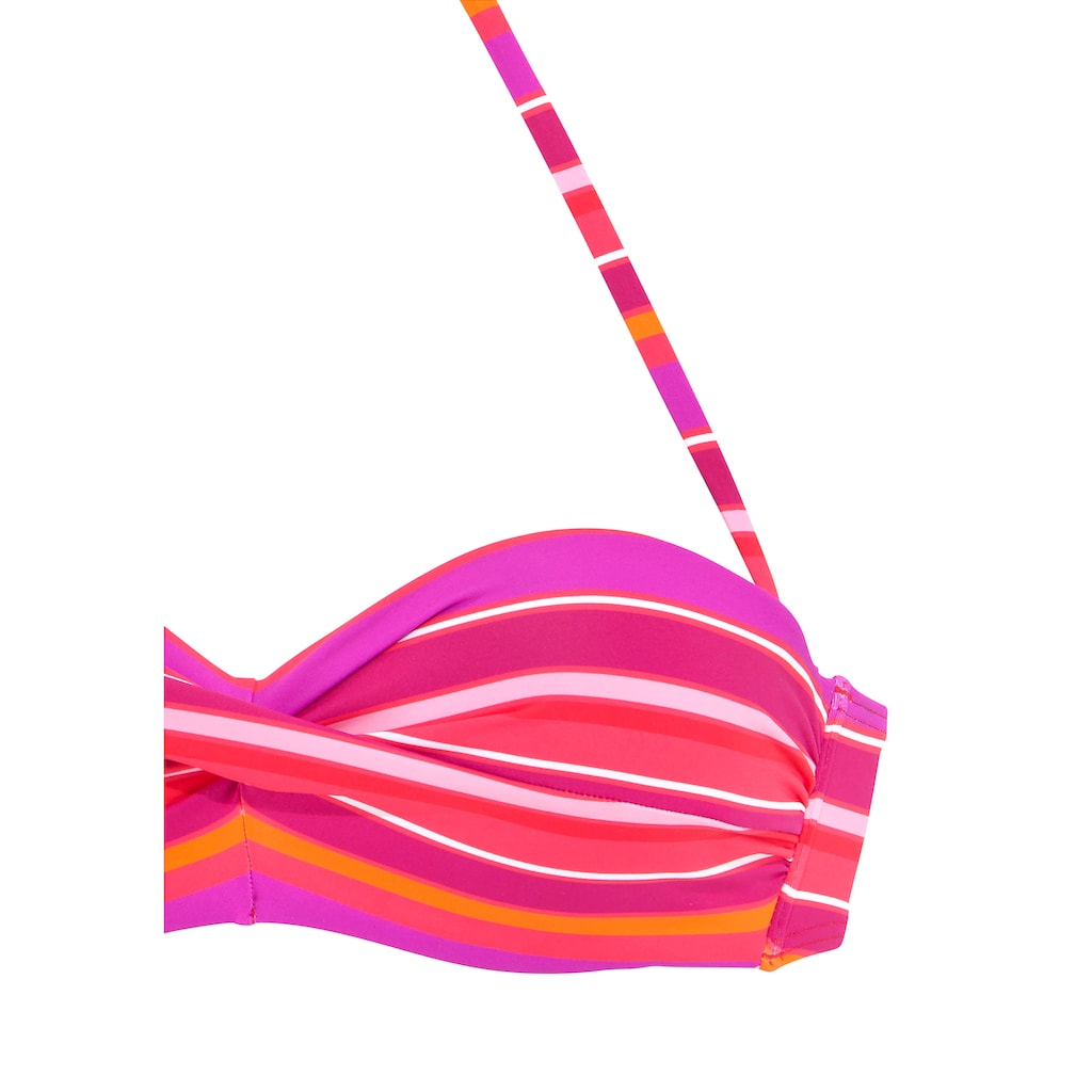 s.Oliver Bügel-Bandeau-Bikini-Top »Fun«, im trendigen Streifen-Design
