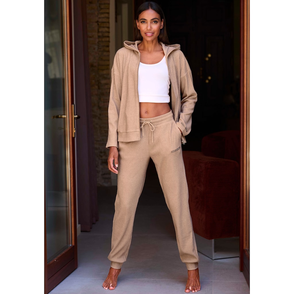 French Connection Sweathose, aus weicher Rippstruktur, Loungewear