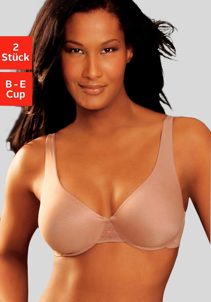 Nuance T-Shirt-BH Packung, 2 Stück, mit Bügel und nahtlosen, doppellagigen Cups