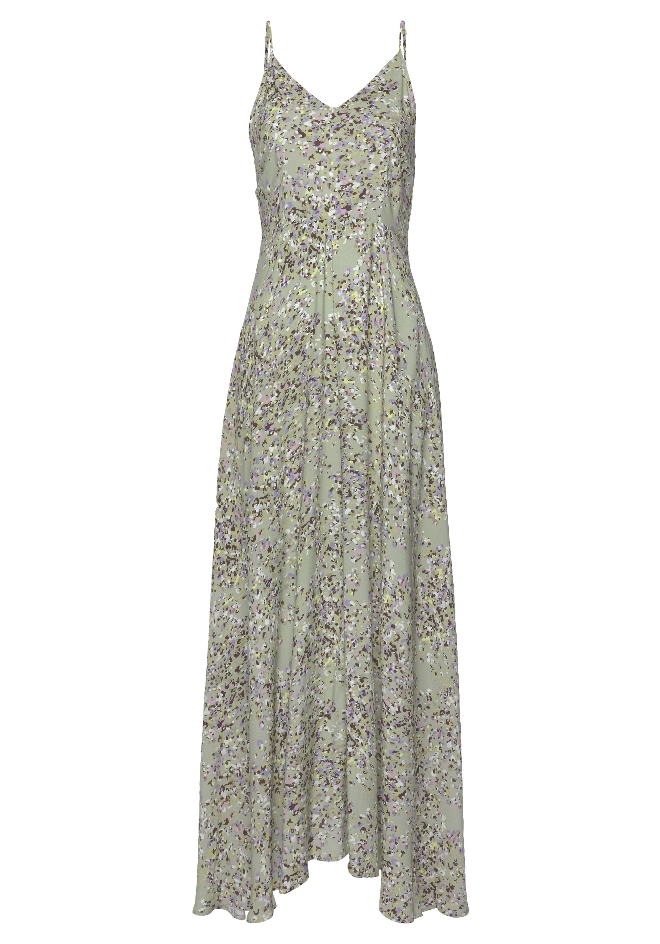 LASCANA Maxikleid aus gewebter Viskose, Cut-Out am Rücken, Sommerkleid