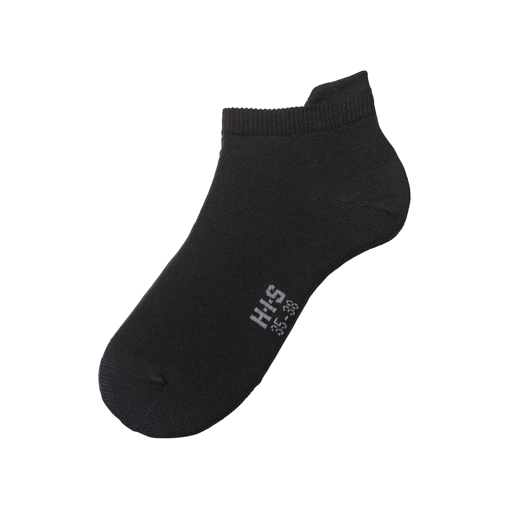 H.I.S Sneakersocken, (Packung, 8 Paar), mit verlängertem Bündchen hinten