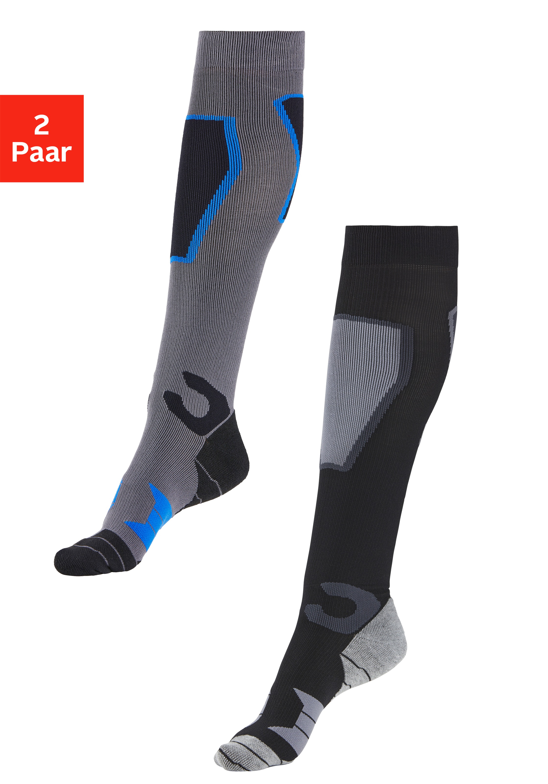 Bench. Skistrümpfe Packung, 2 Stk. tlg. mit verstärkten Belastungszonen