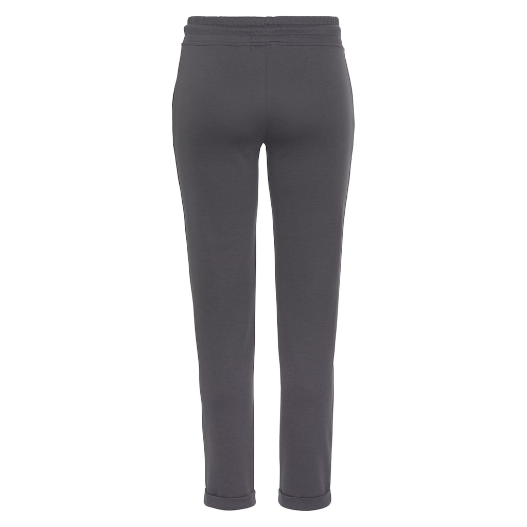 H.I.S Sweathose, Schlupfhose mit kleinem Aufschlag am Saum, Loungewear