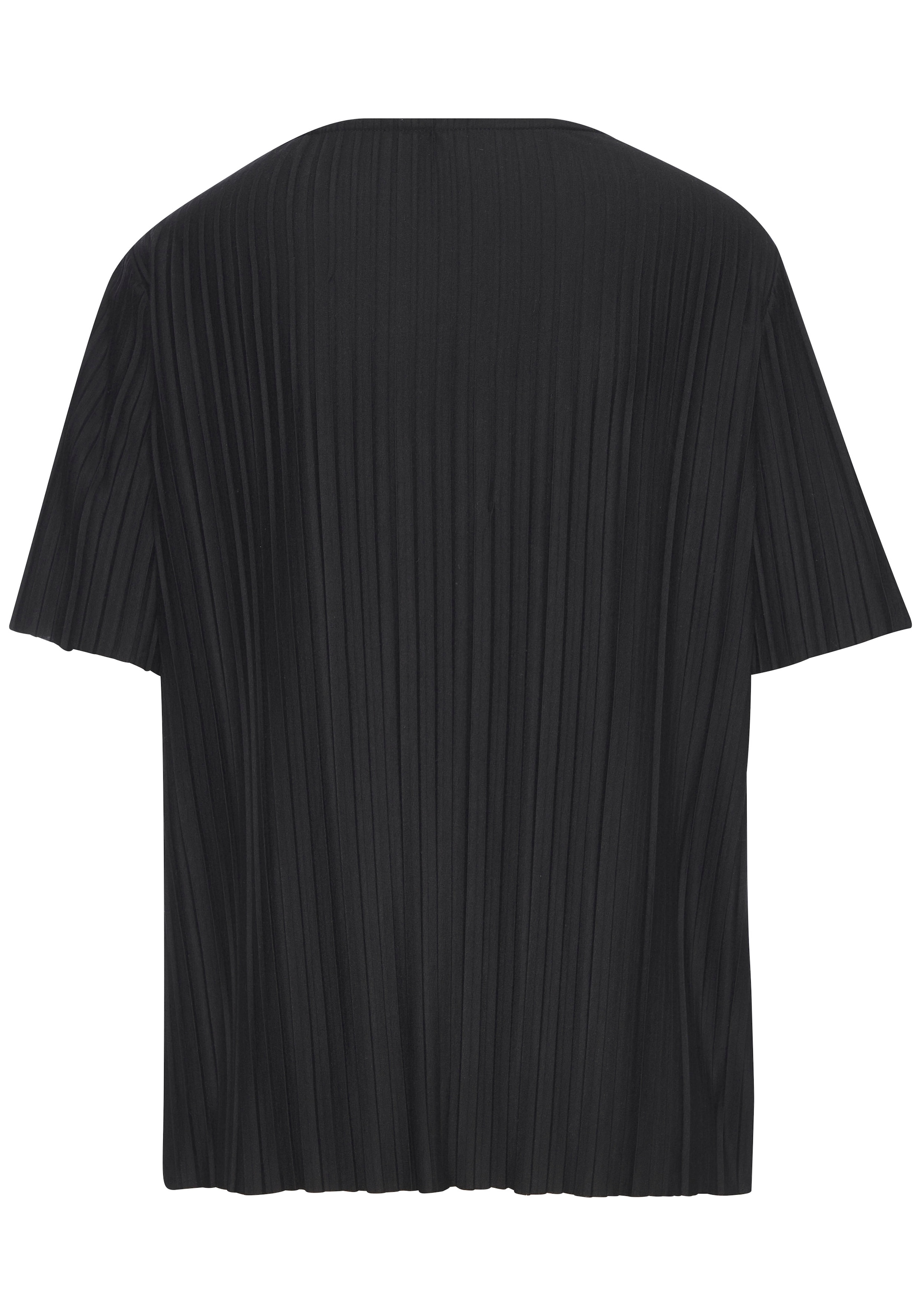LASCANA T-shirt plissé Angenehme Viskose-Mischqualität