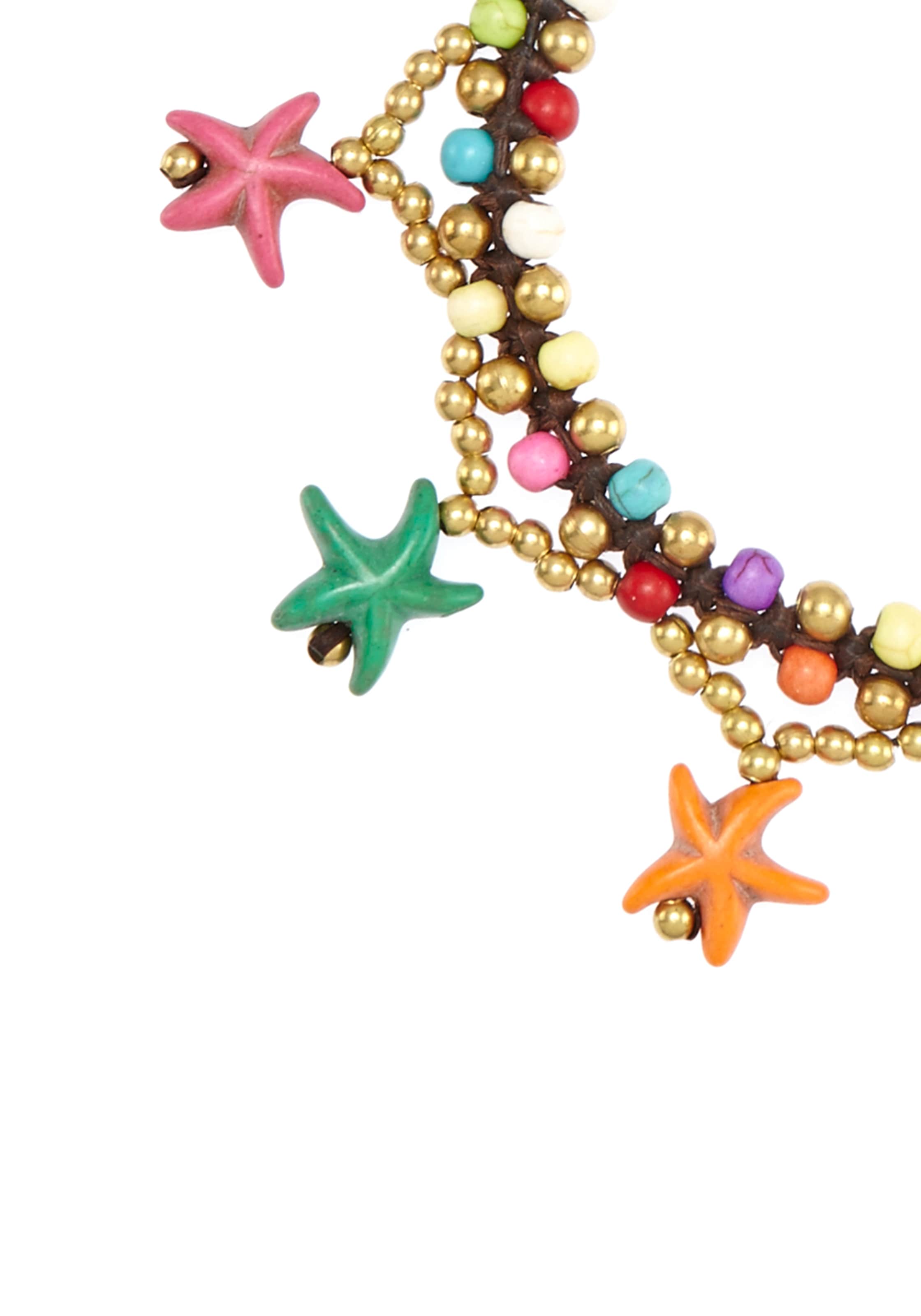 LASCANA Fusskette mit Anhänger »fröhliche Seestern Motive« Seesternanhänger, Fusskettchen-Armband, Fusskettchen mit Anhänger