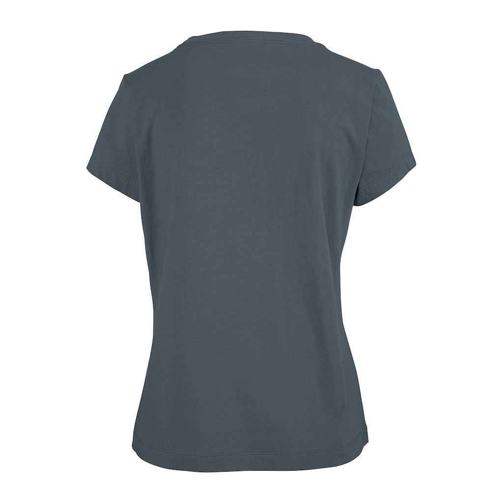 Buffalo Shorty, (2 tlg.), mit gemusterter Shorts und softem Basic T-Shirt