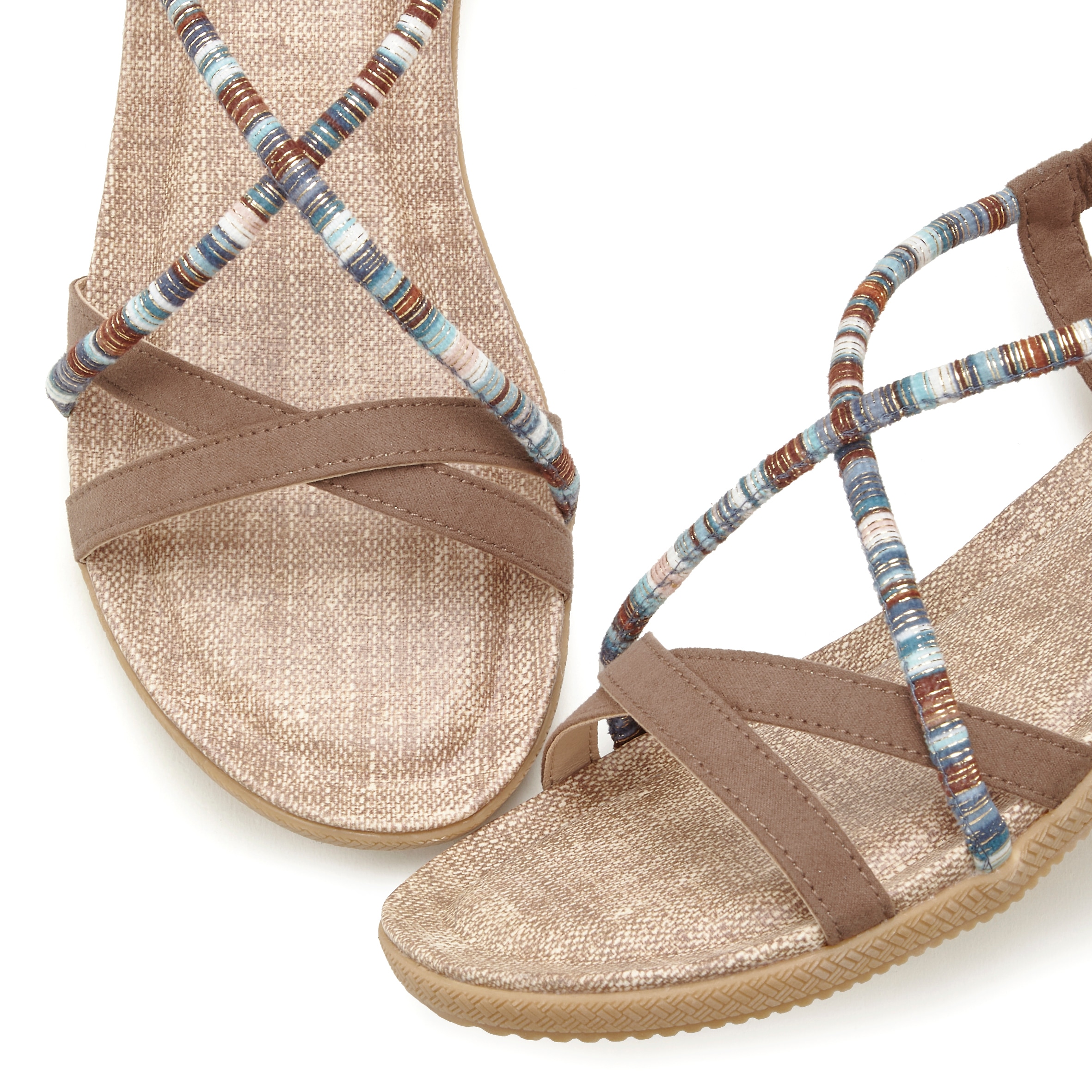 Vivance Sandale »Sommerschuh«, mit dezenten Schmuckelementen, Sandalette, Sommerschuh VEGAN