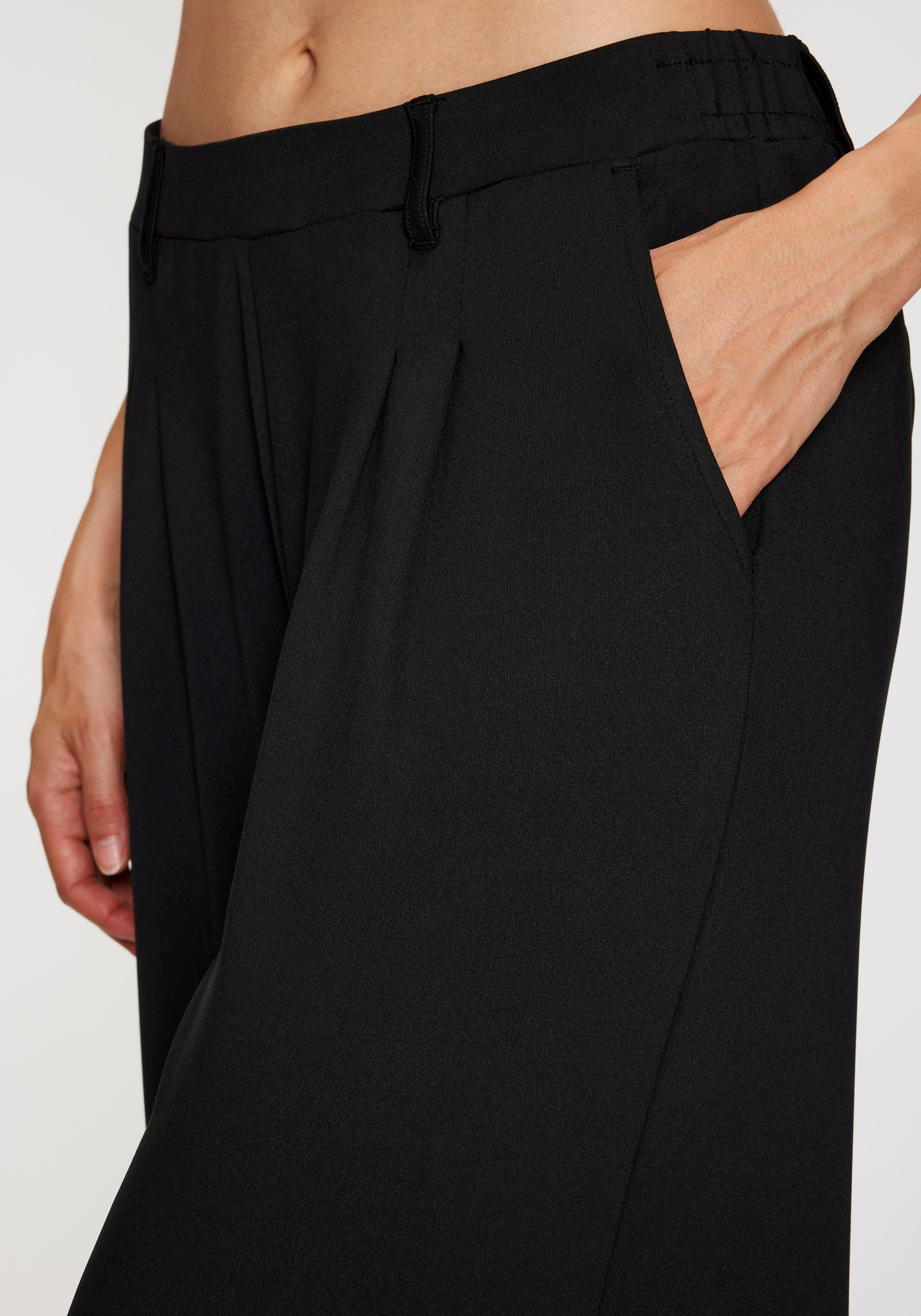 H.I.S Pantalon palazzo  mit weitem Bein und kleinen Falten am Bündchen, Loungewear