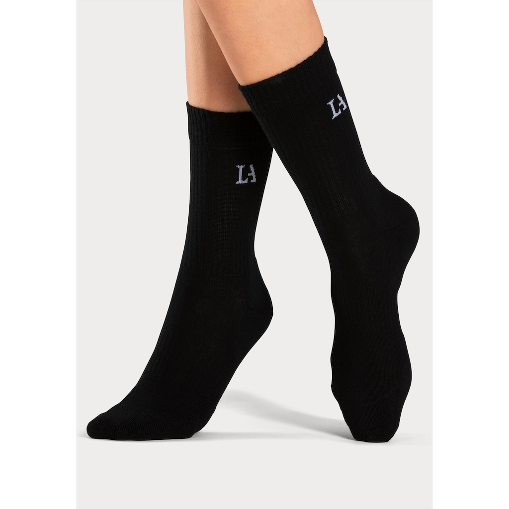 LASCANA ACTIVE Tennissocken, (Packung), mit Frotteé