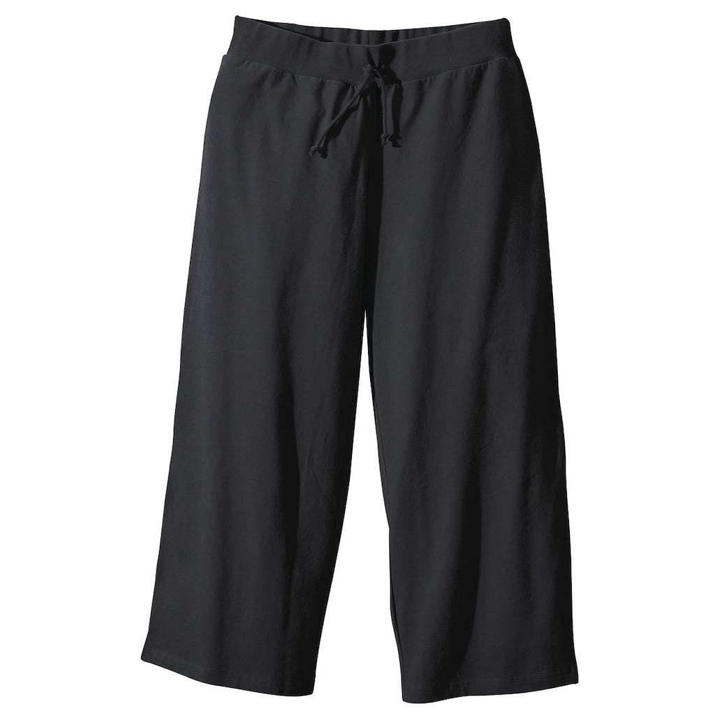 Beachtime 7/8-Strandhose, aus weichem Jersey, Wide-Leg, Jogginghose, Relaxhose