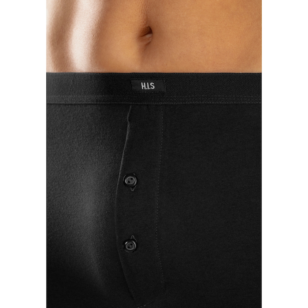 H.I.S Lange Unterhose, (Packung, 2 St.), mit Bündchen am Bein