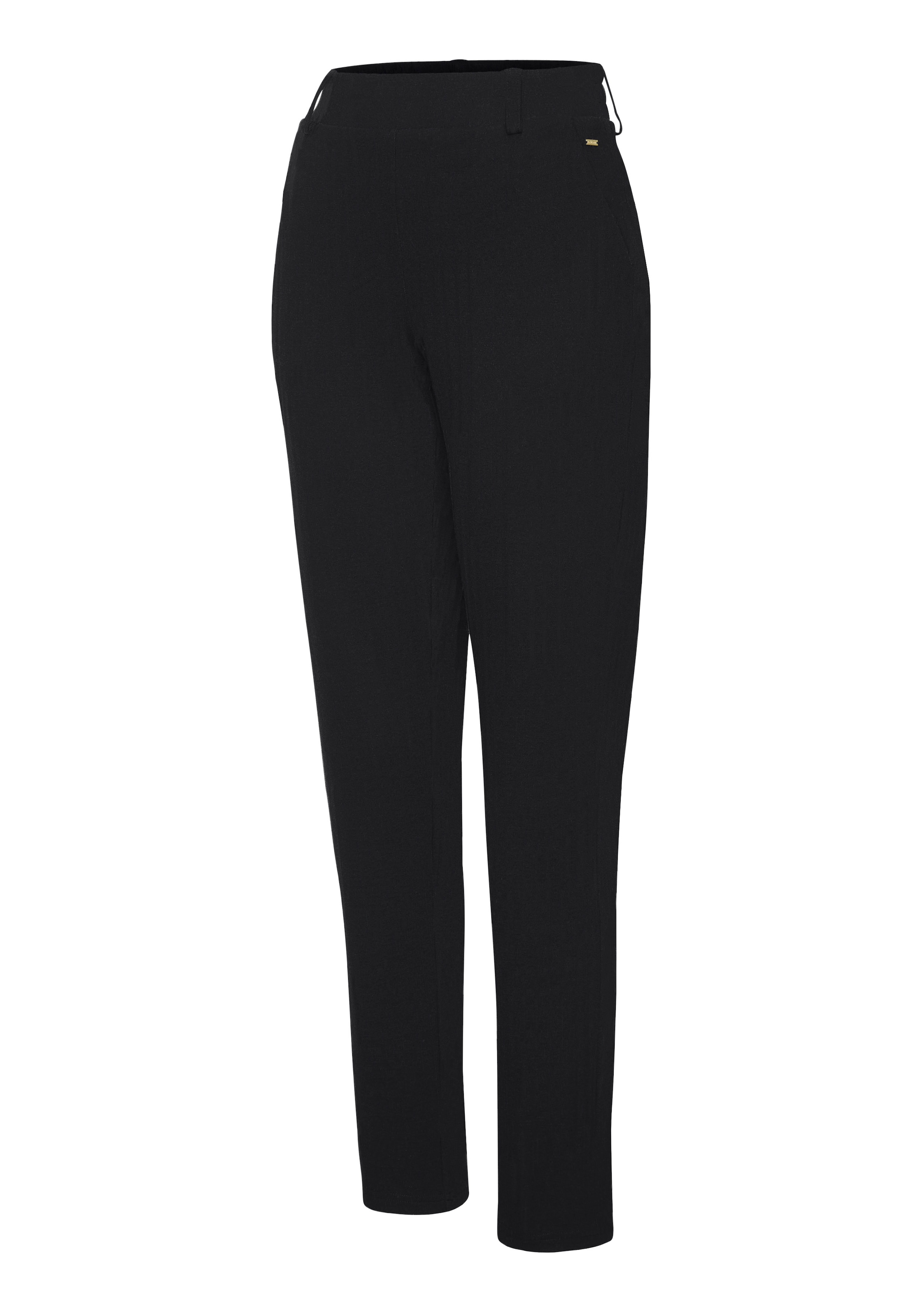 LASCANA Pantalon de jogging »klassische schmale Form«  mit Jacquard Strickmuster oder uni schwarz