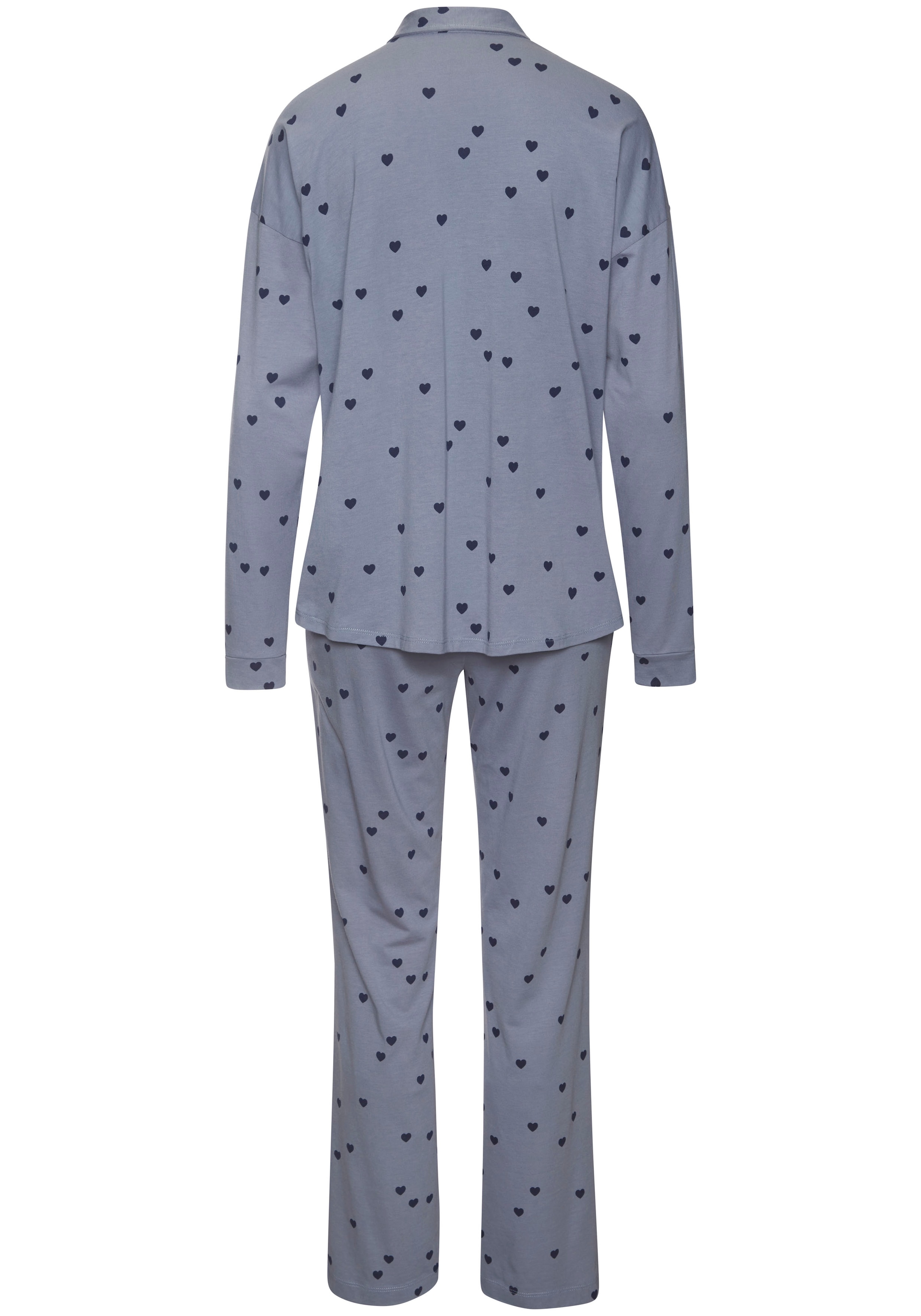 Vivance Dreams Pyjama, (2 tlg.), in klassischem Schnitt